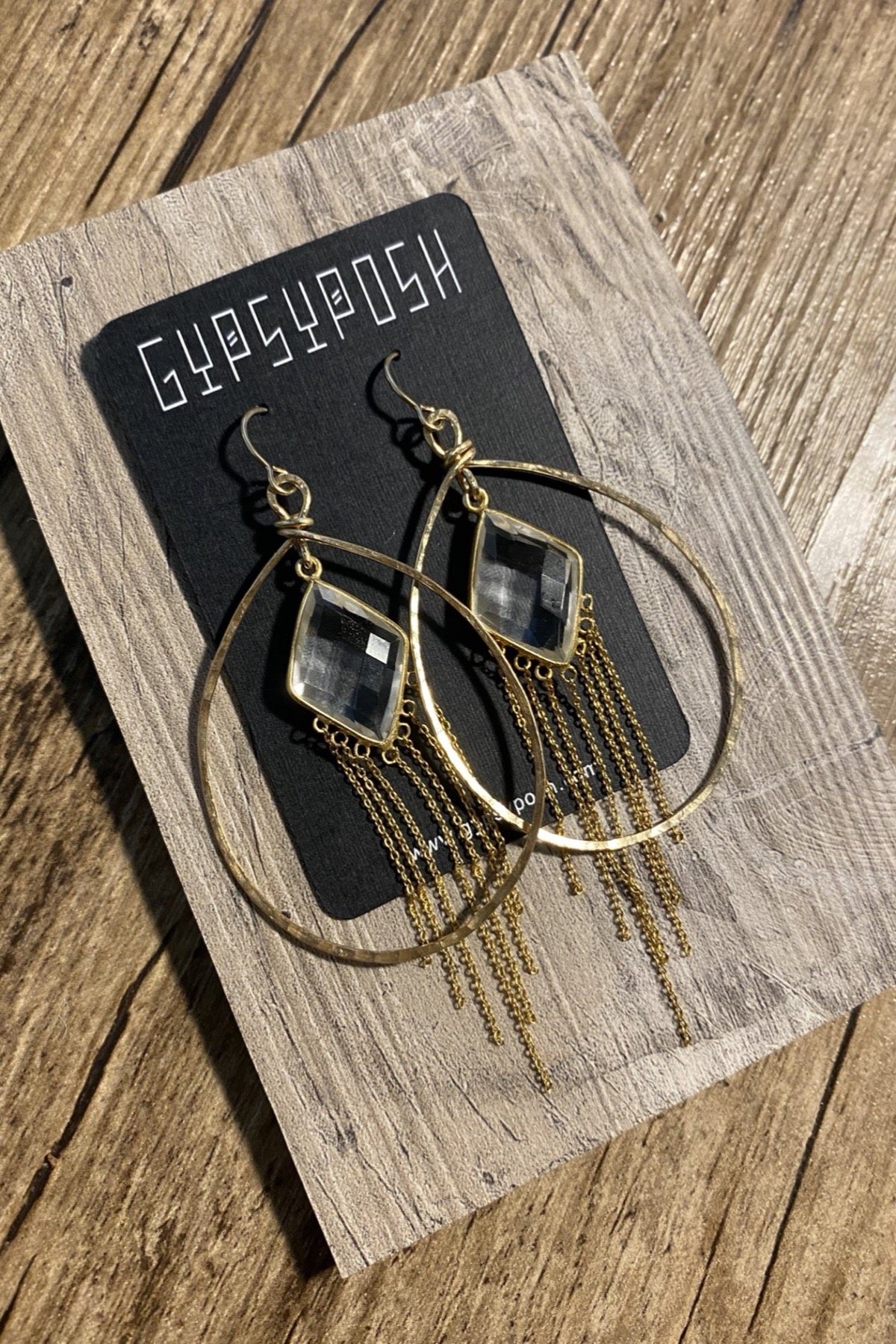 Crystal Sheers Pendulum Hoops