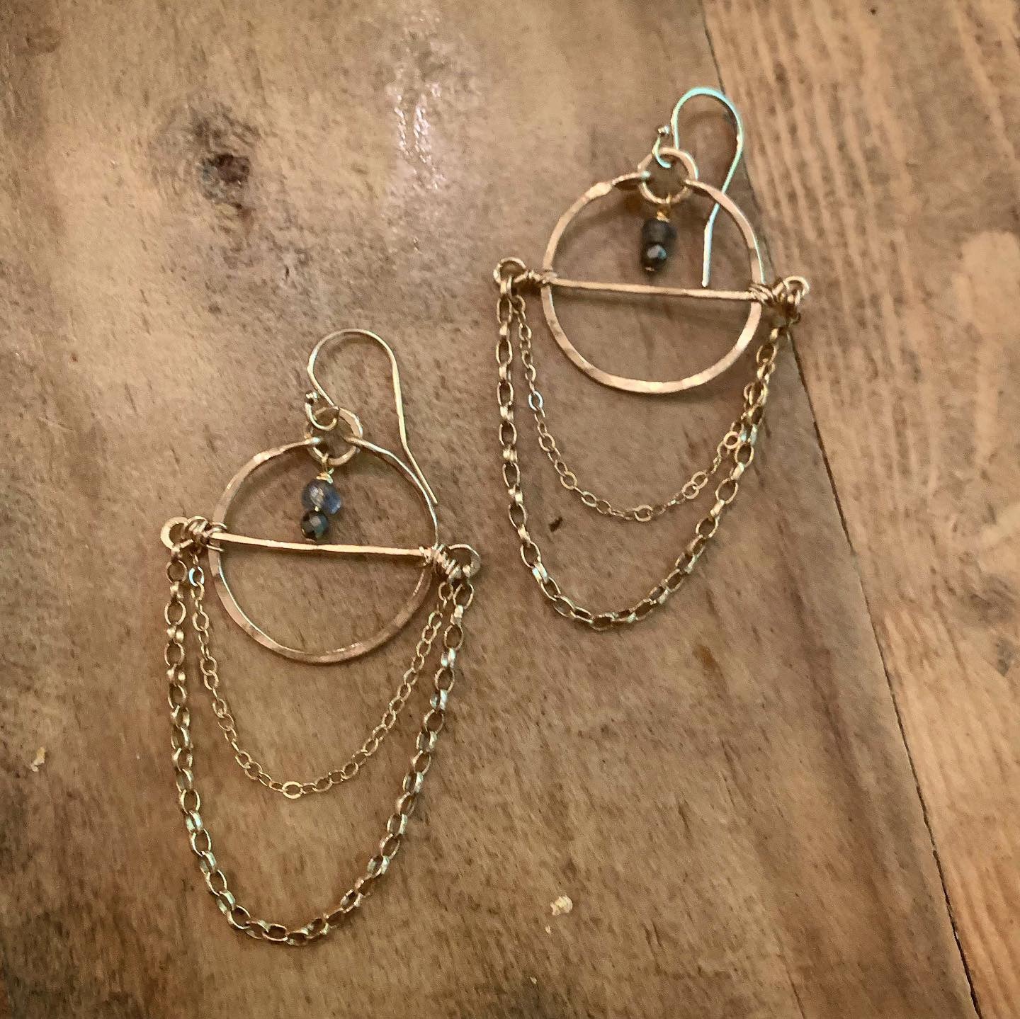 Compass Trellis Pendulum Hoops