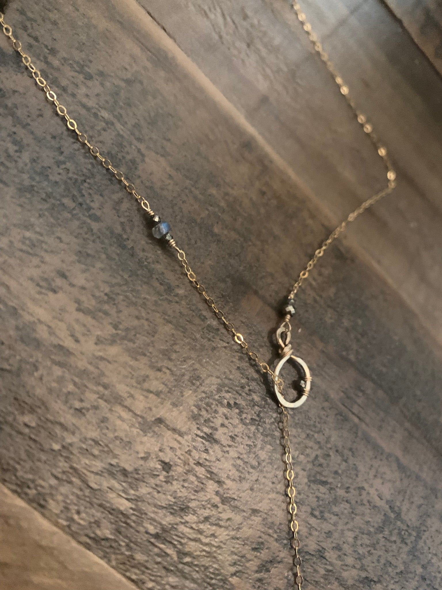 Key-Hole Lariat Necklace