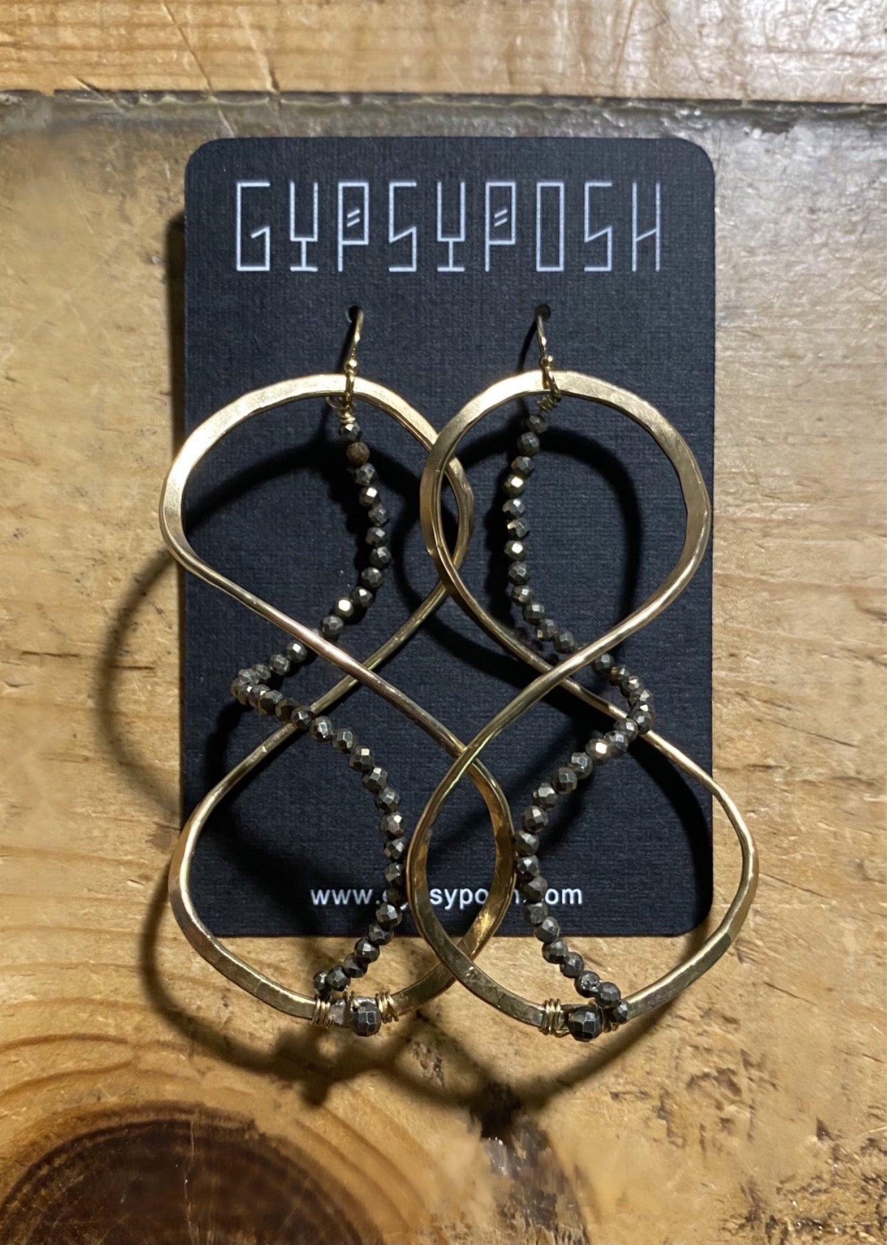Helix Hoops (‘Crazy Eights’ Embellished)