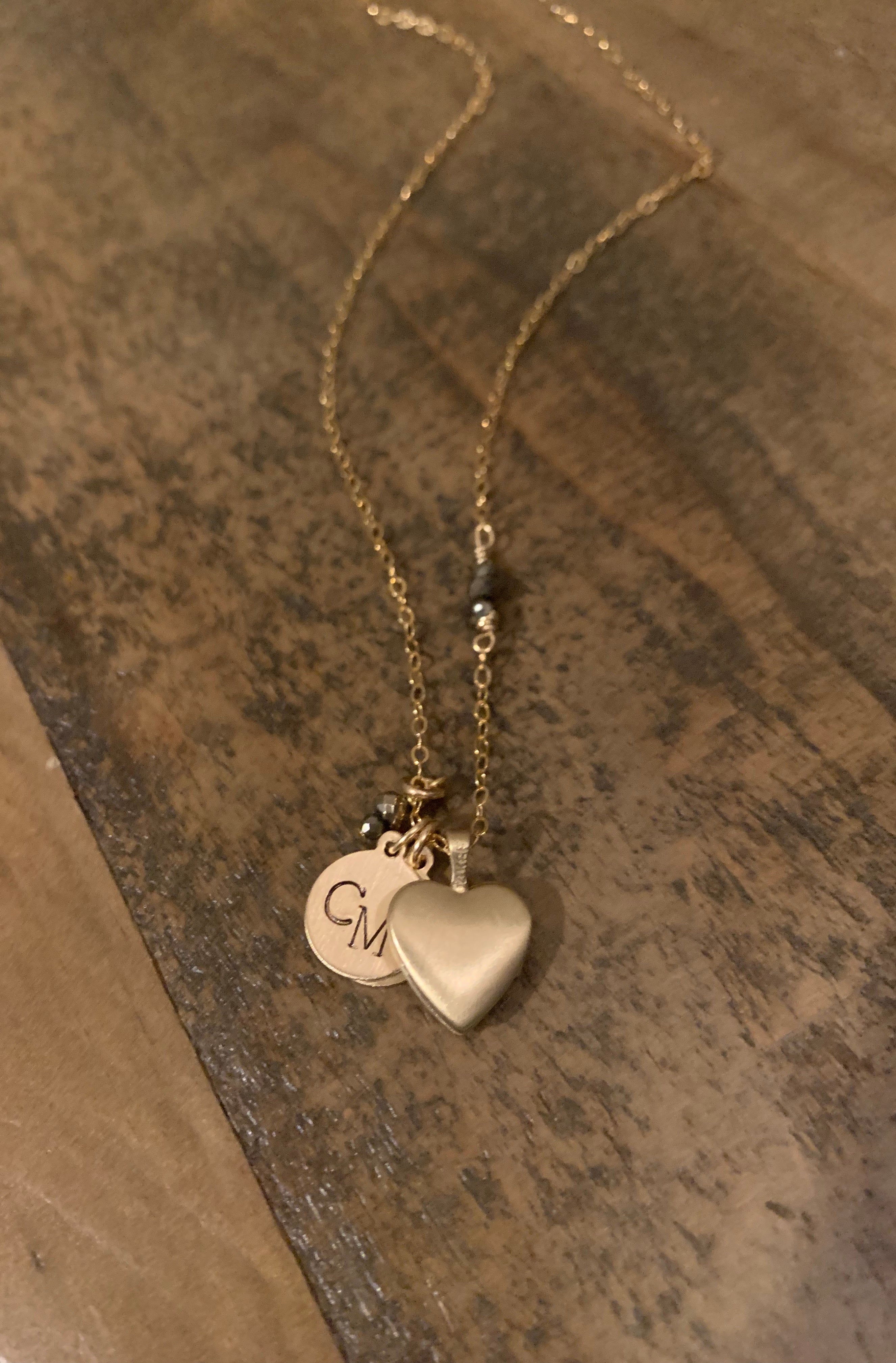 Delicate Disc Charmed Necklace (Customized)