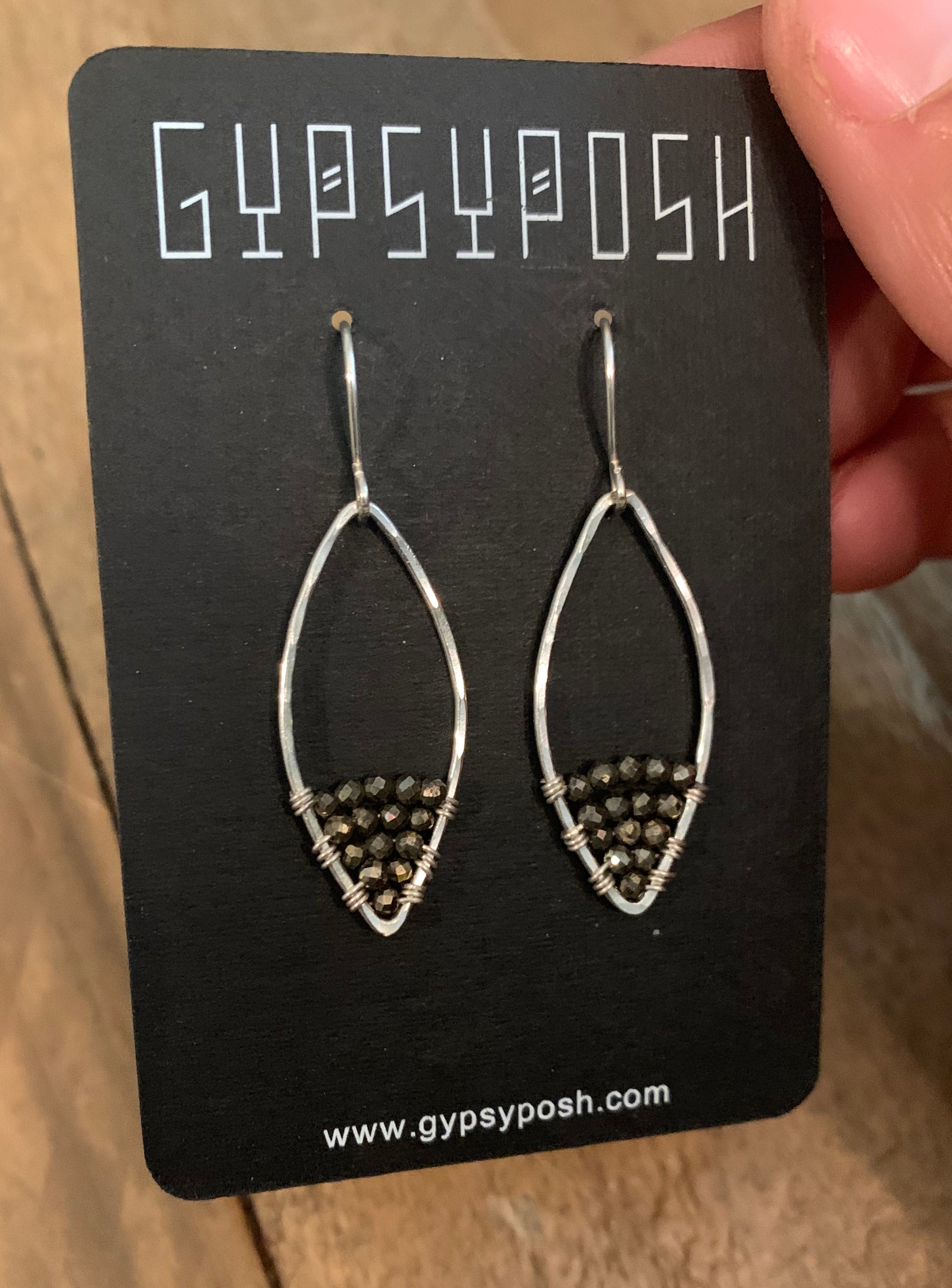 Caviar Dipped Leafed Hoops
