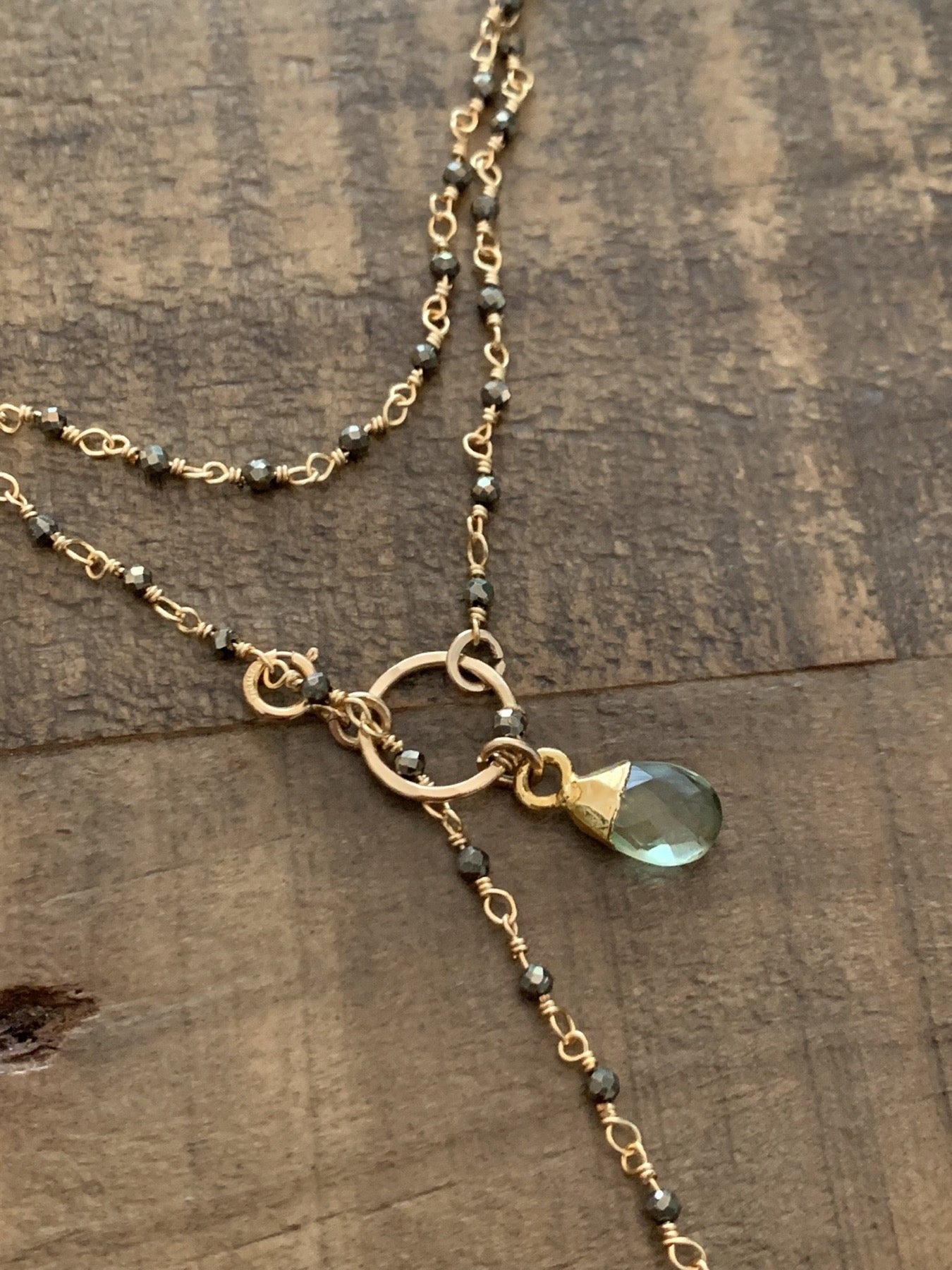 Charmed Micro Pyrite Rosary Strand