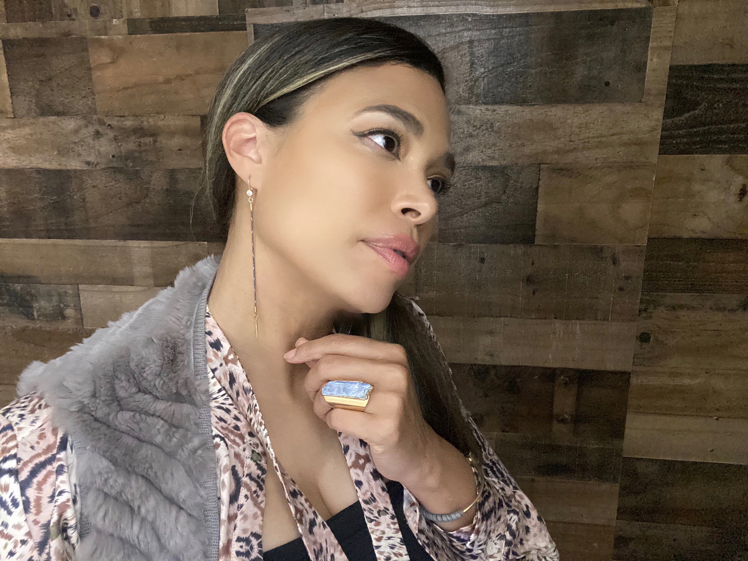 Sweet Steel n’ Spike Drop Earrings