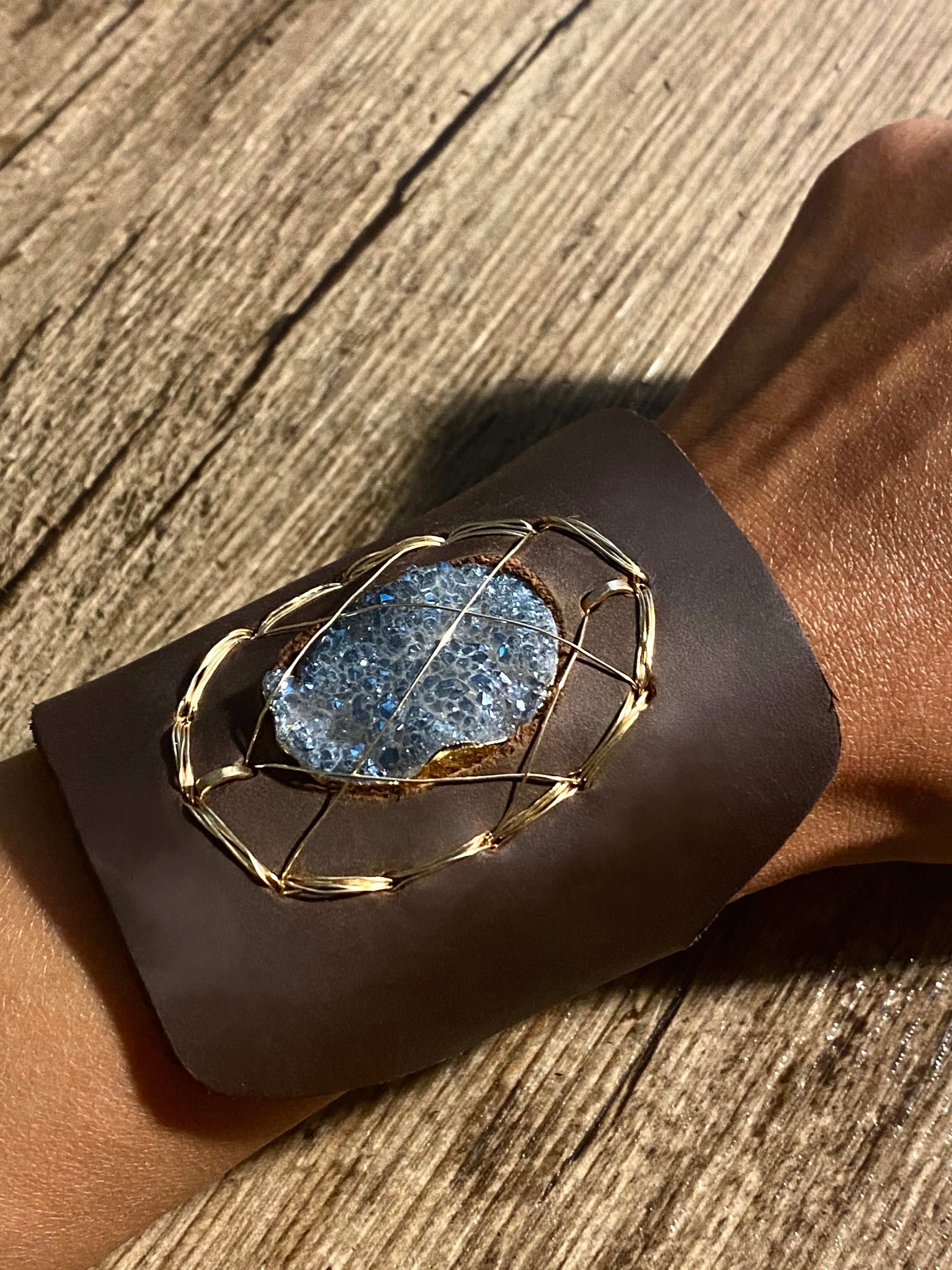 Caged Druzy Cuff
