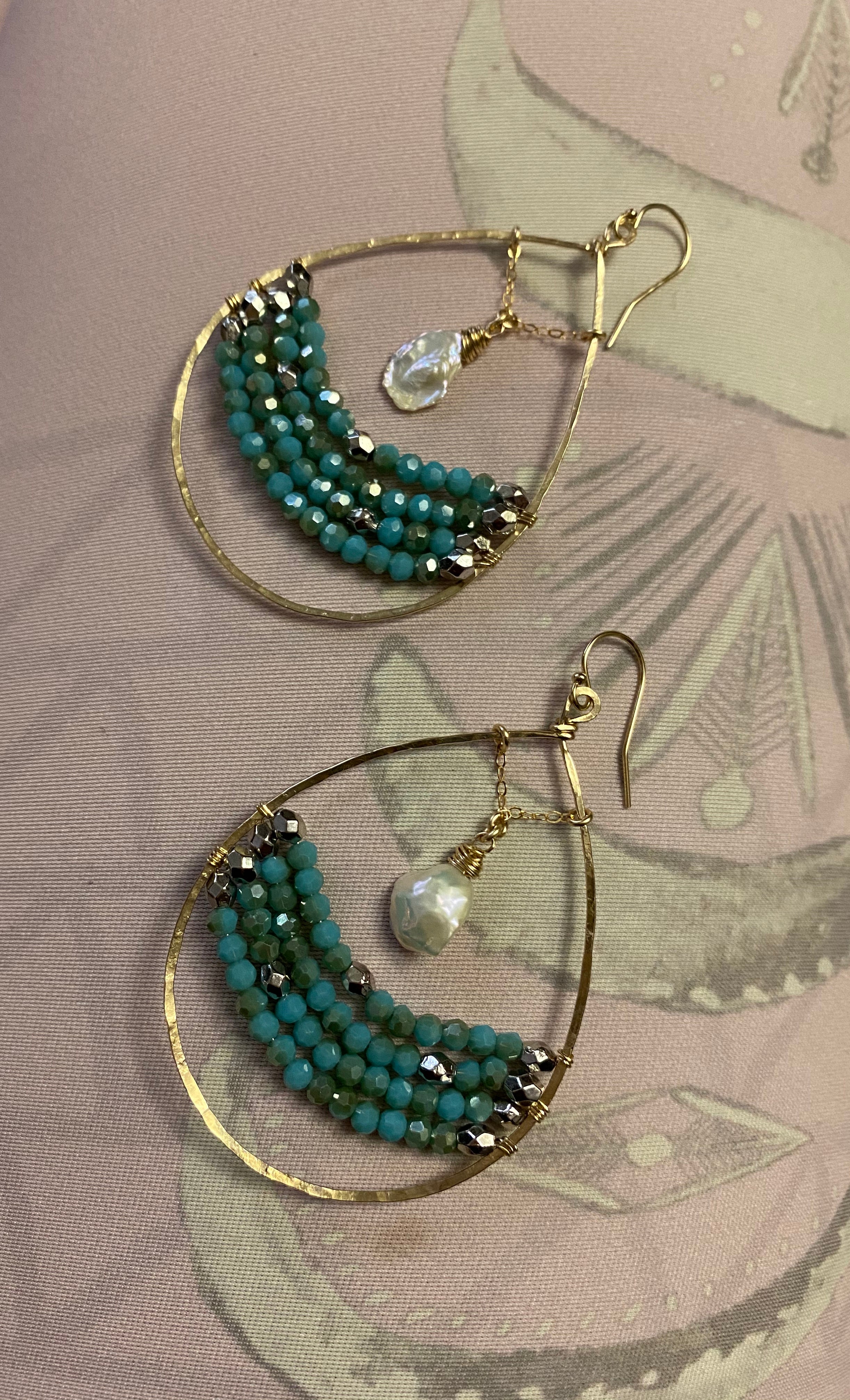 Moons Over My Ocean Hoops
