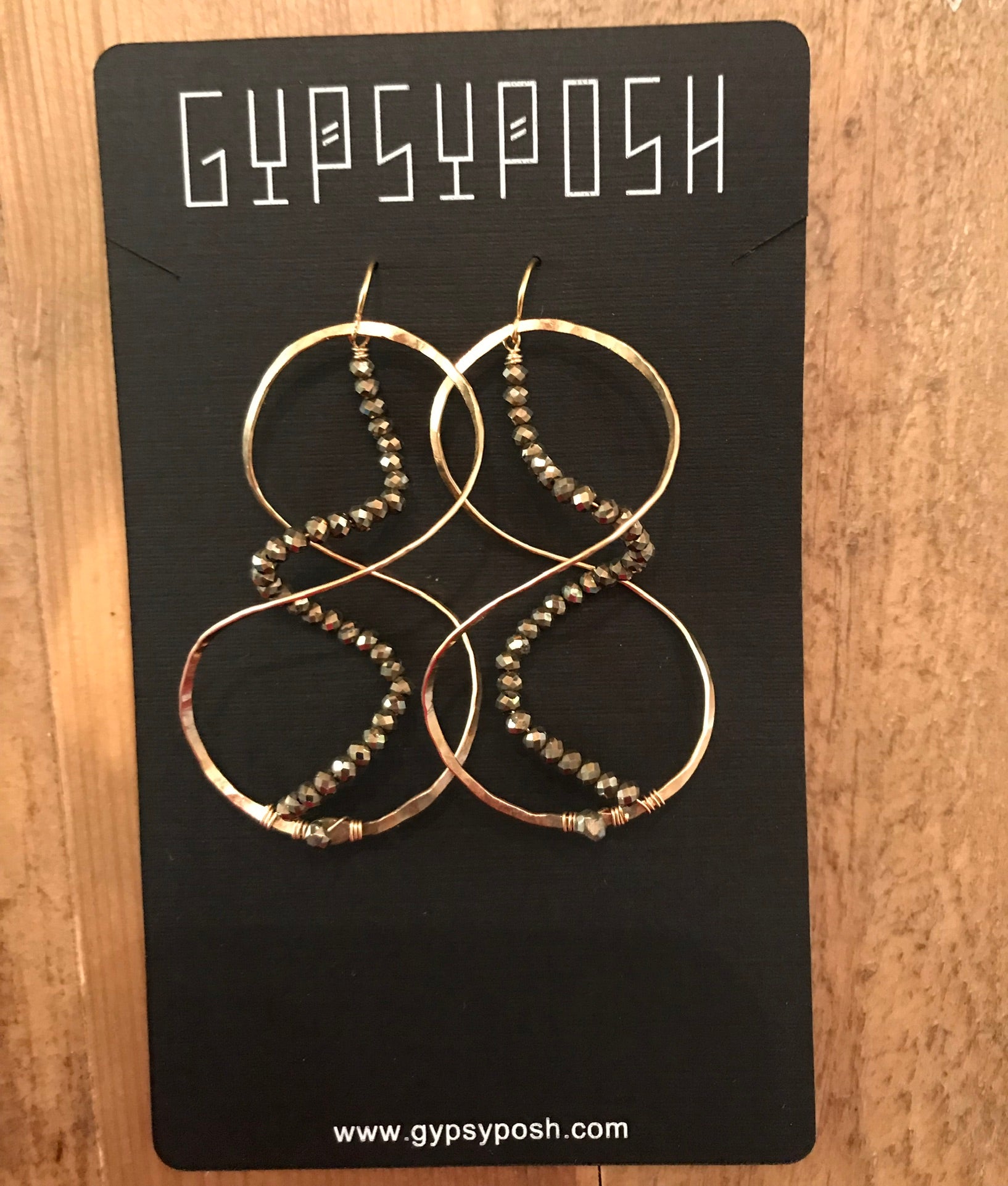 Helix Hoops (‘Crazy Eights’ Embellished)