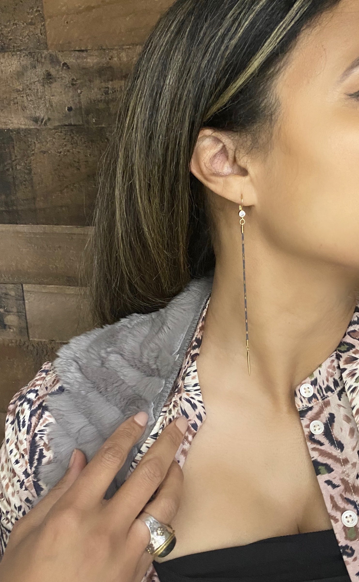 Sweet Steel n’ Spike Drop Earrings