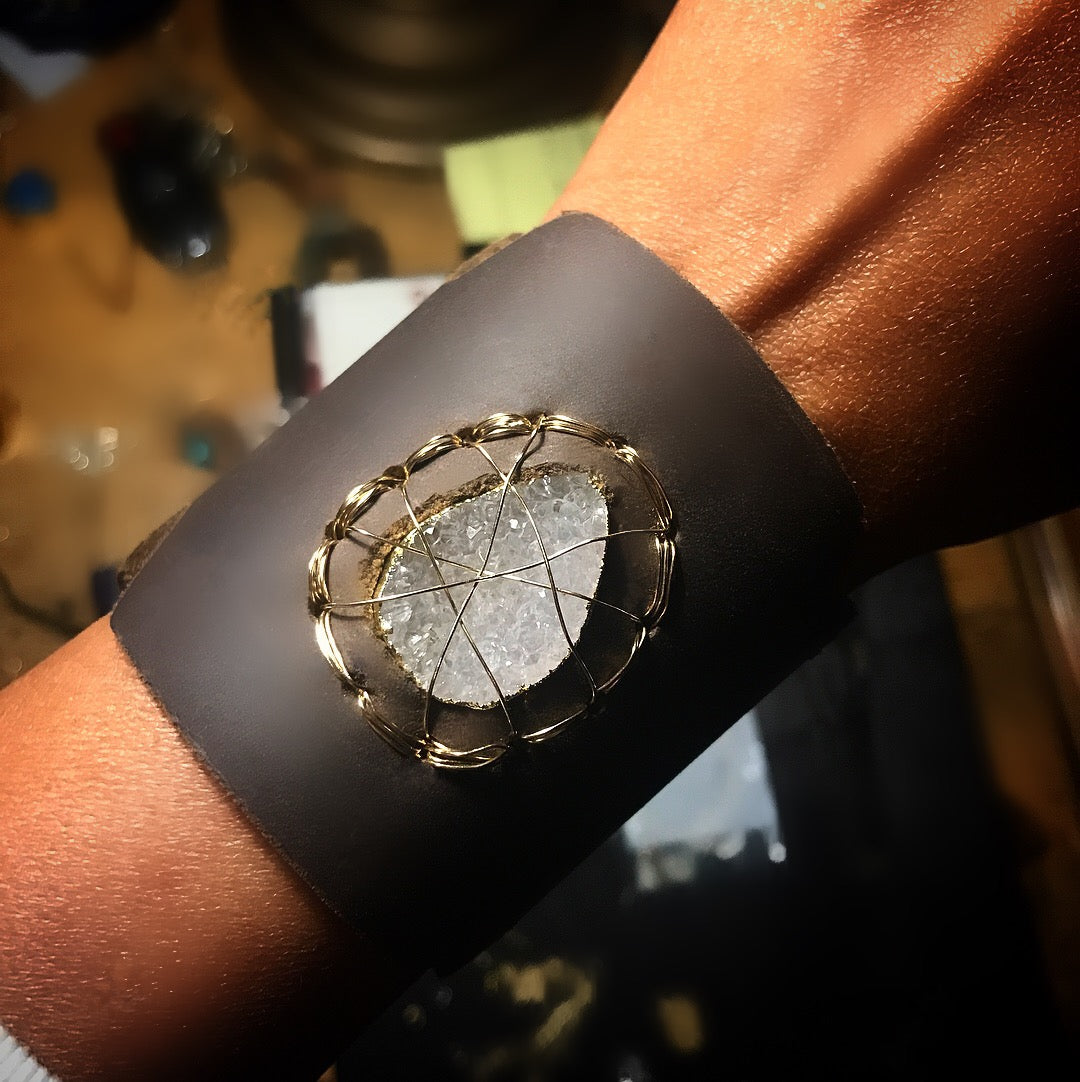 Caged Druzy Cuff