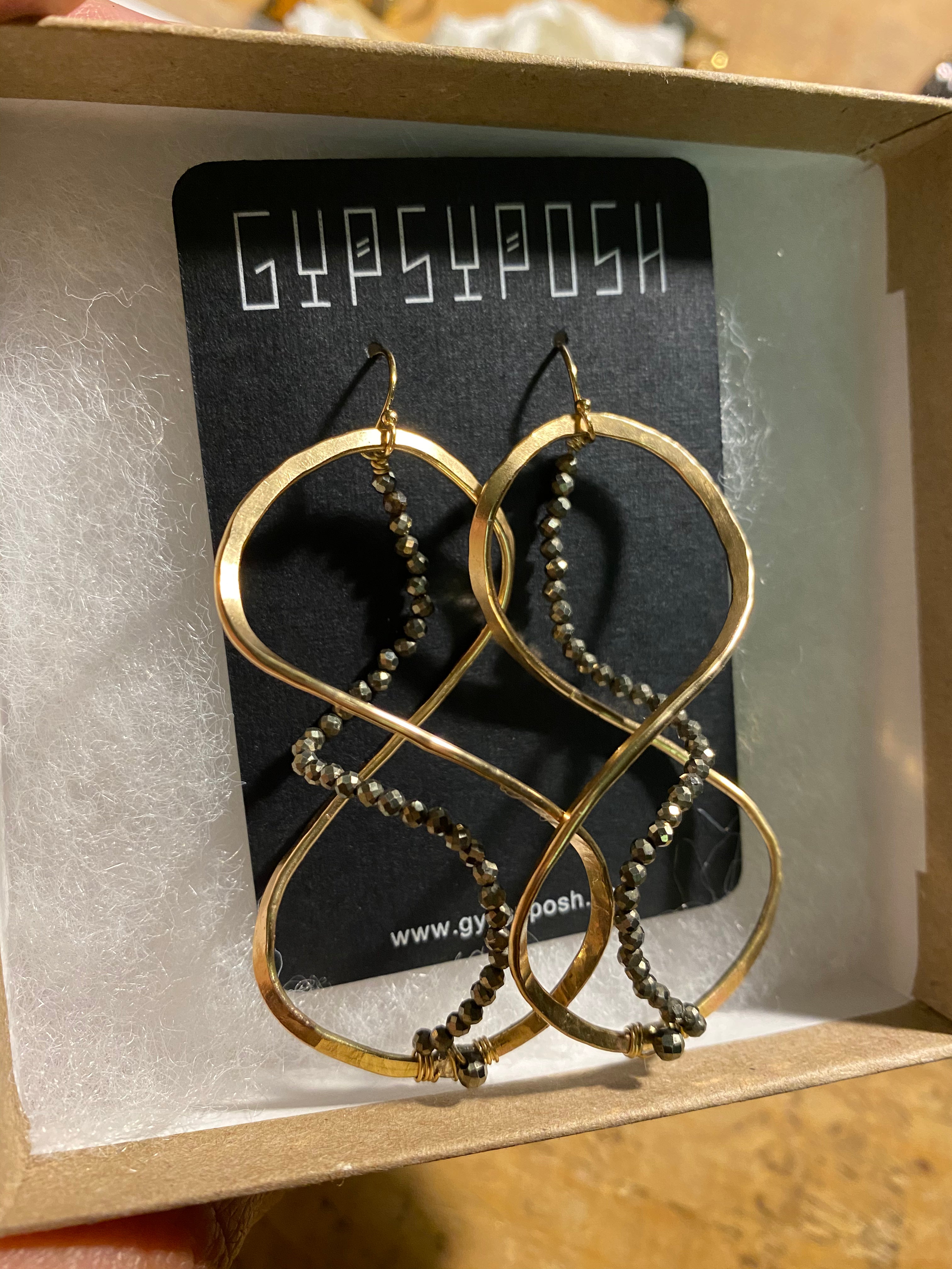 Helix Hoops (‘Crazy Eights’ Embellished)
