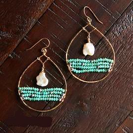 Moons Over My Ocean Hoops