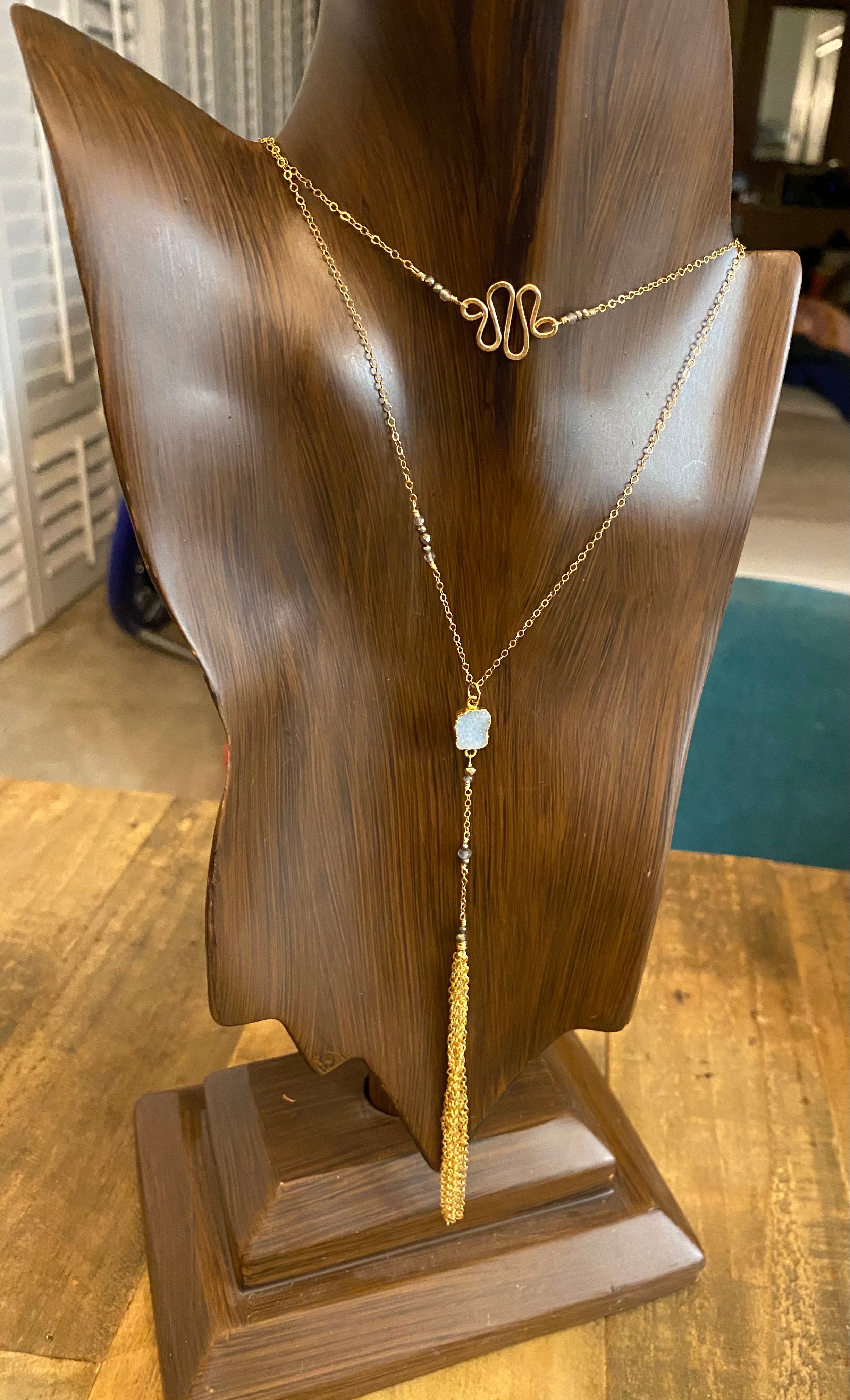 'IYB' Long Lariat Convertible Necklace