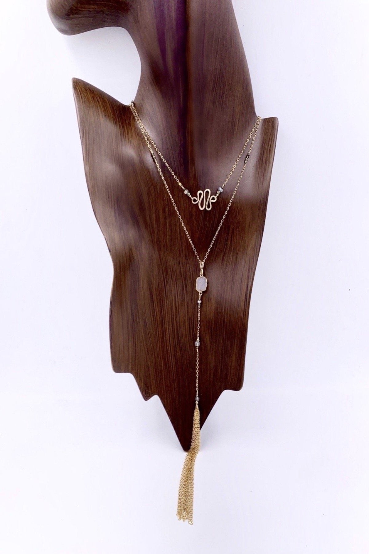 'IYB' Long Lariat Convertible Necklace