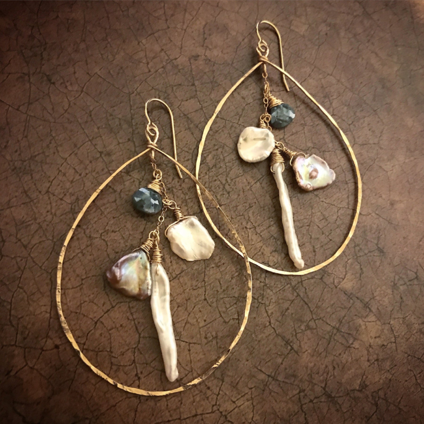 Beach Treasure Hoops