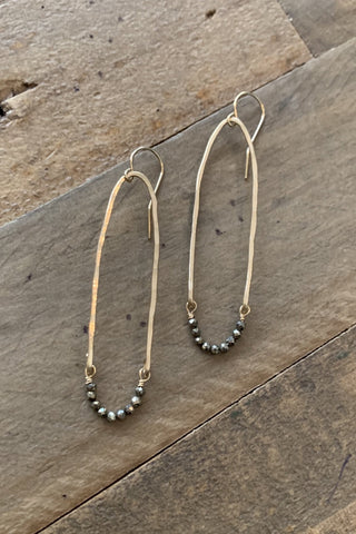 Violet Moon Pendulum Hoops