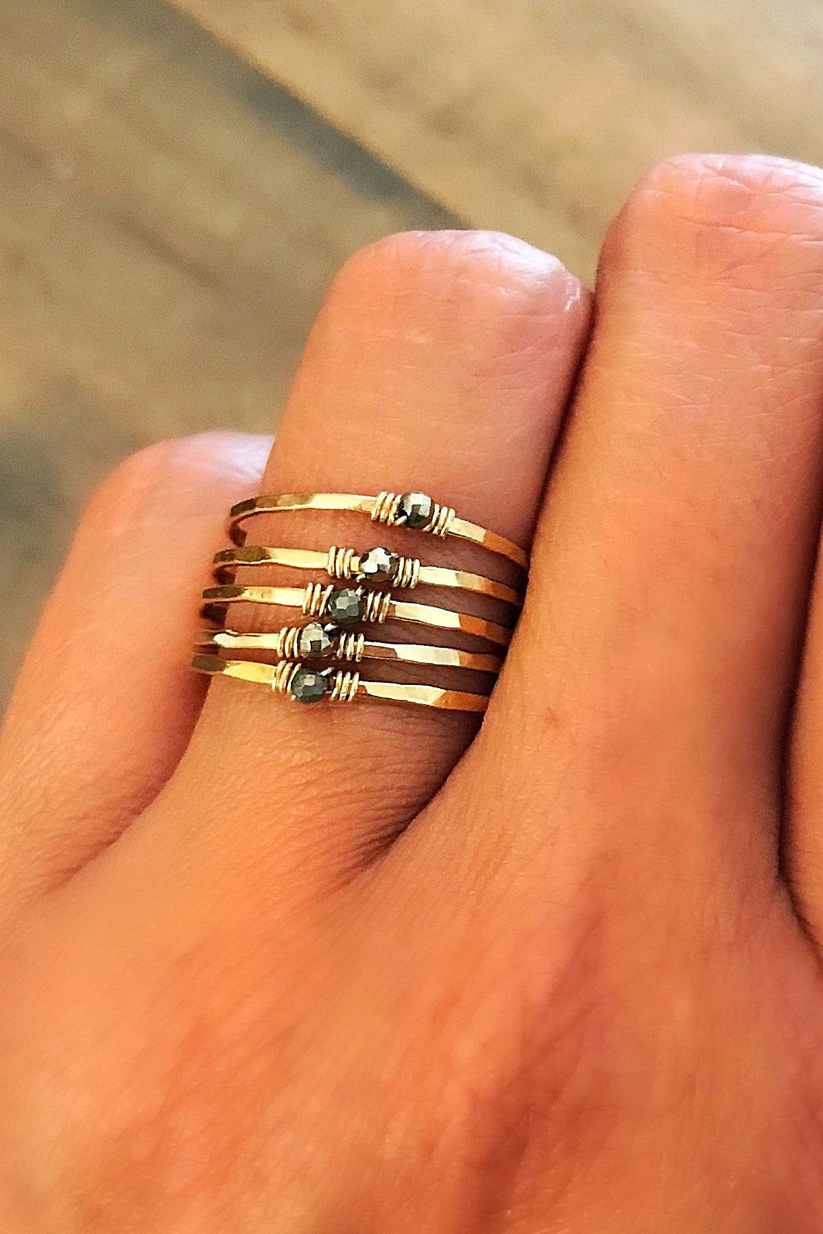14K Gold Filled Stack Rings