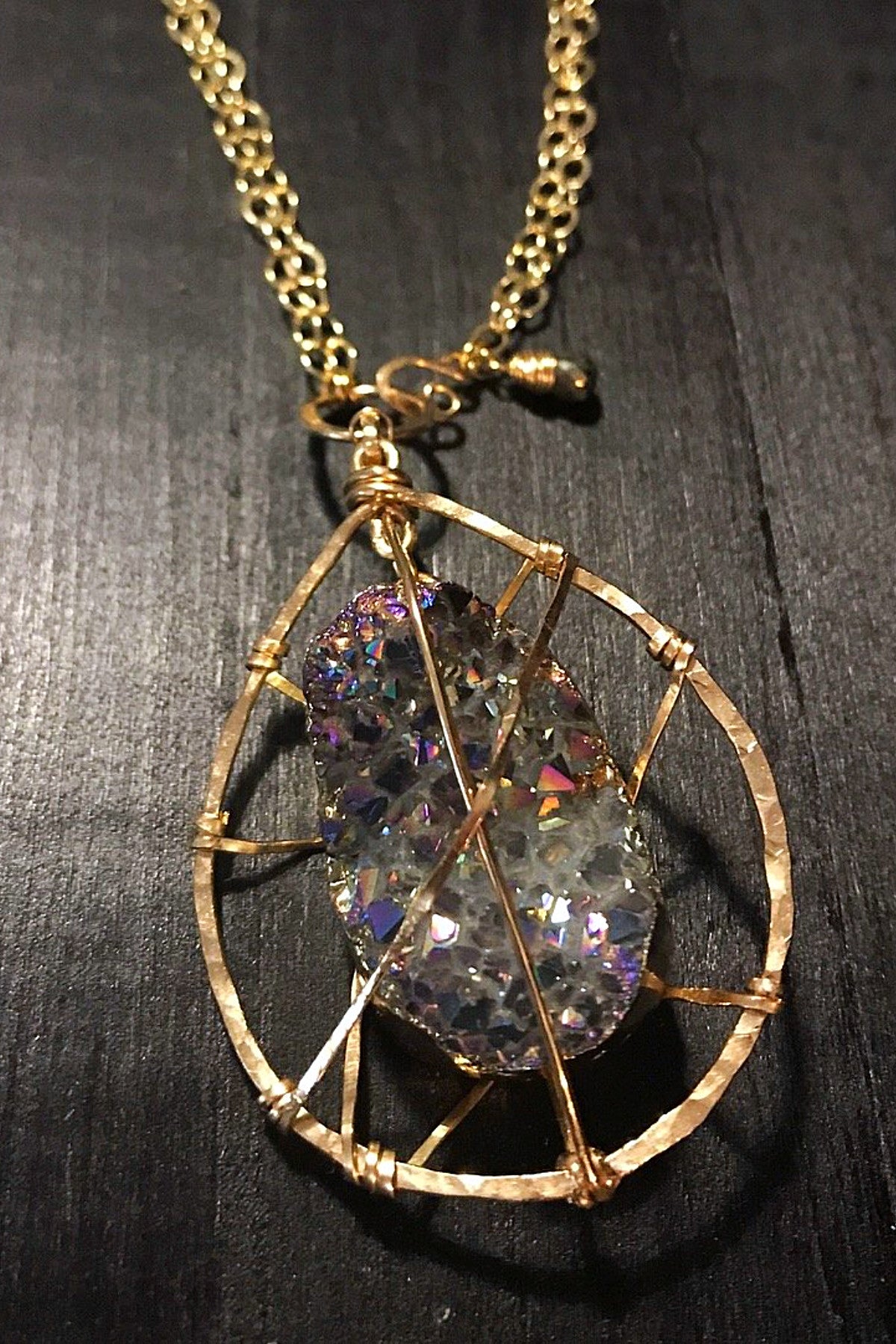 The Original 'Caged Druzy' Necklace