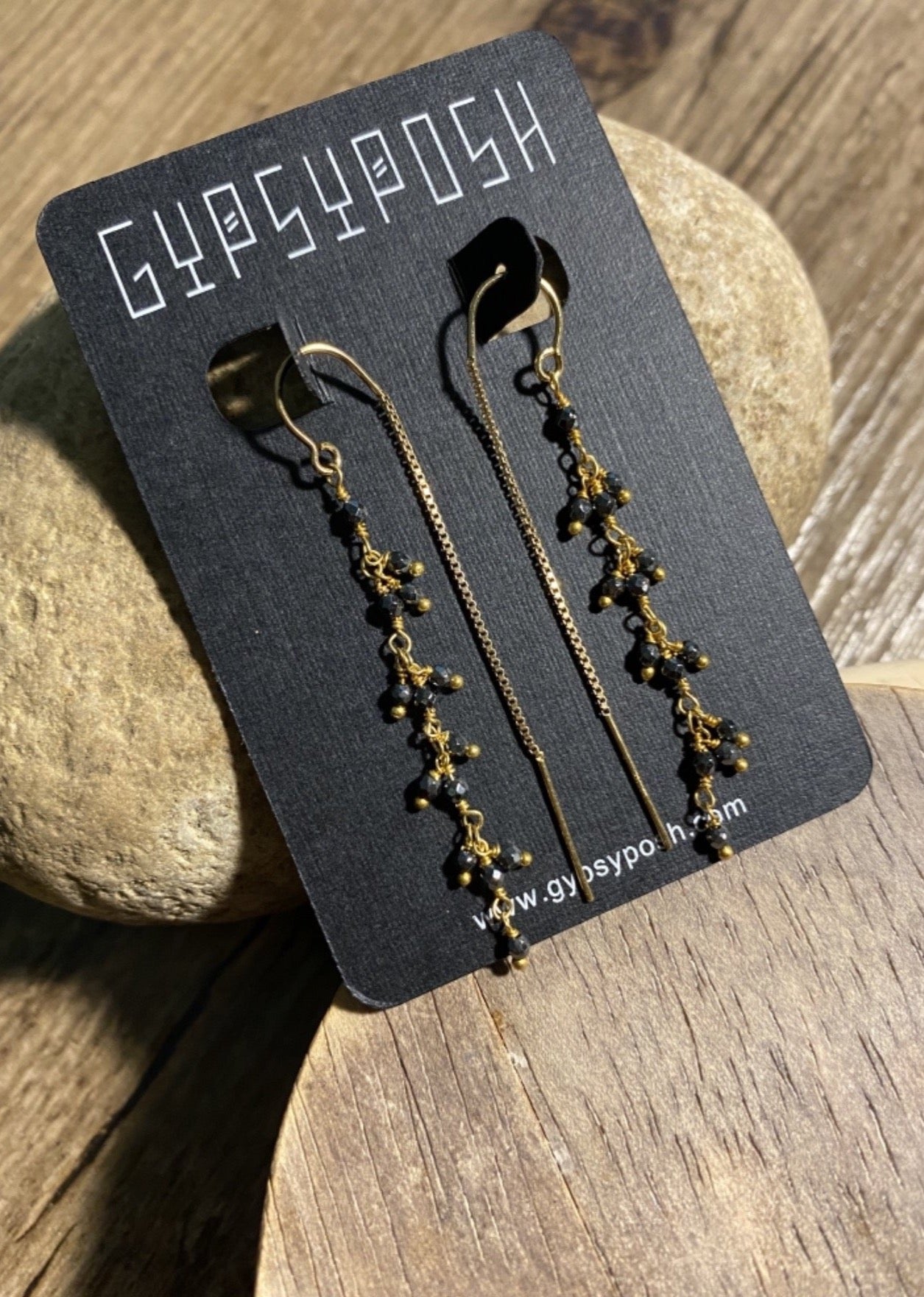 Hematite Cluster Trellis Threads