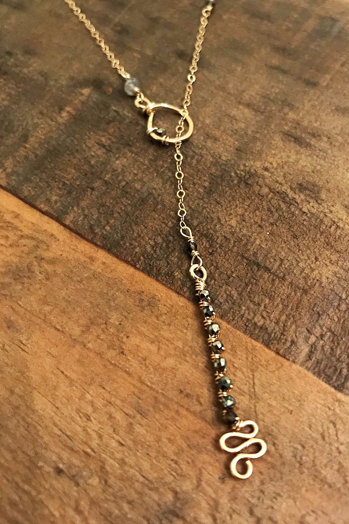 Key-Hole Lariat Necklace