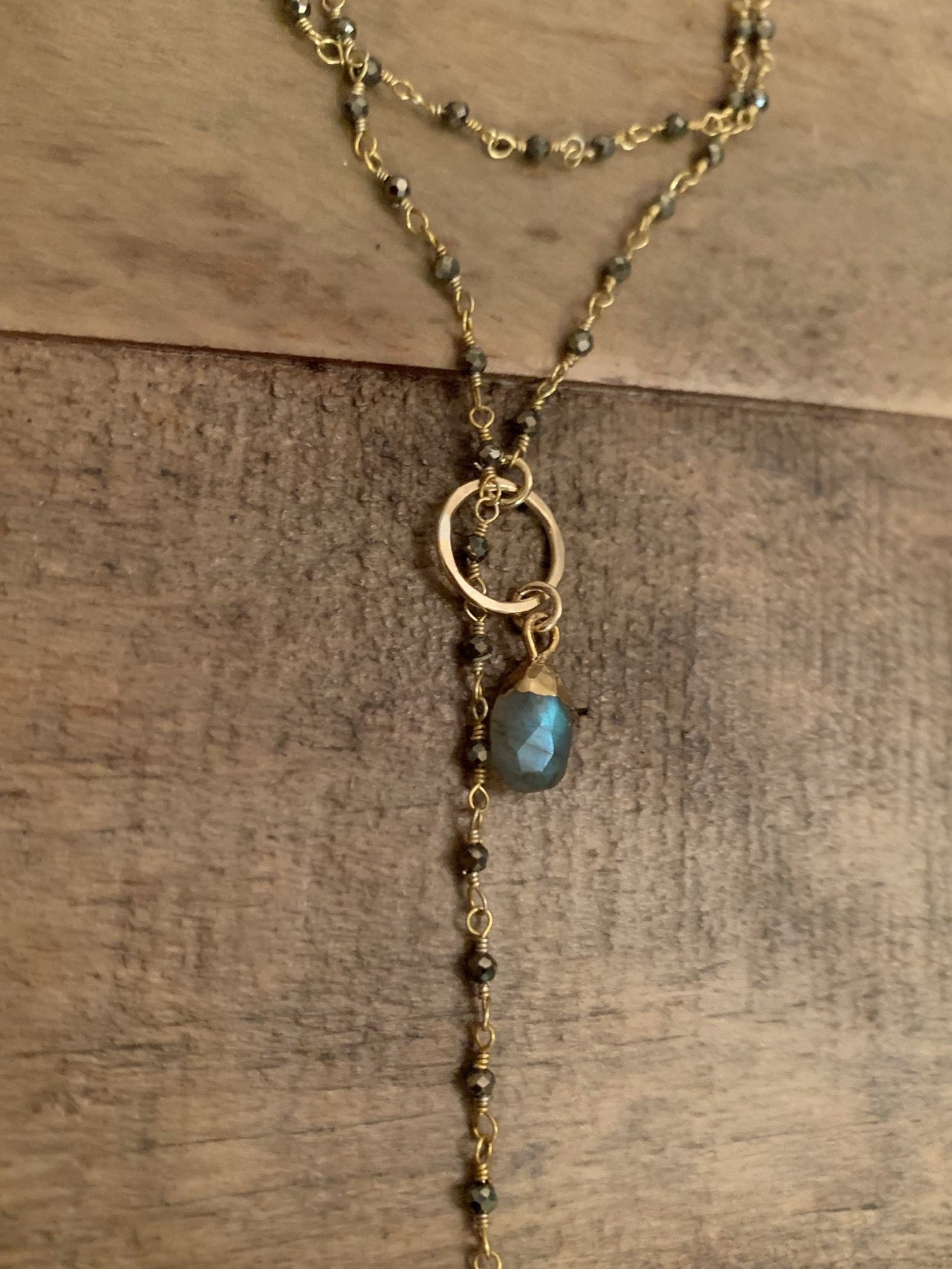 Charmed Micro Pyrite Rosary Strand