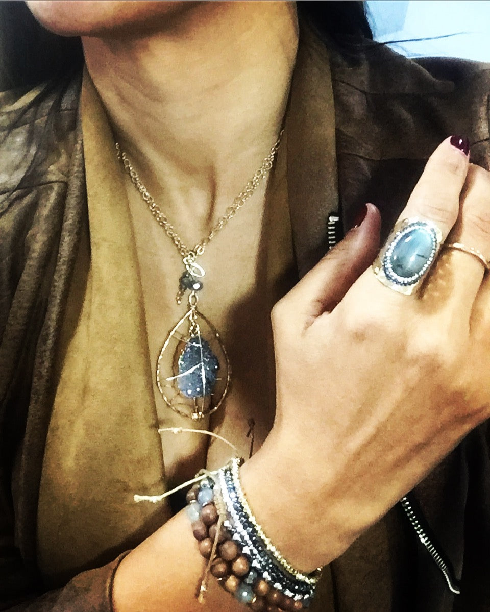 The Original 'Caged Druzy' Necklace
