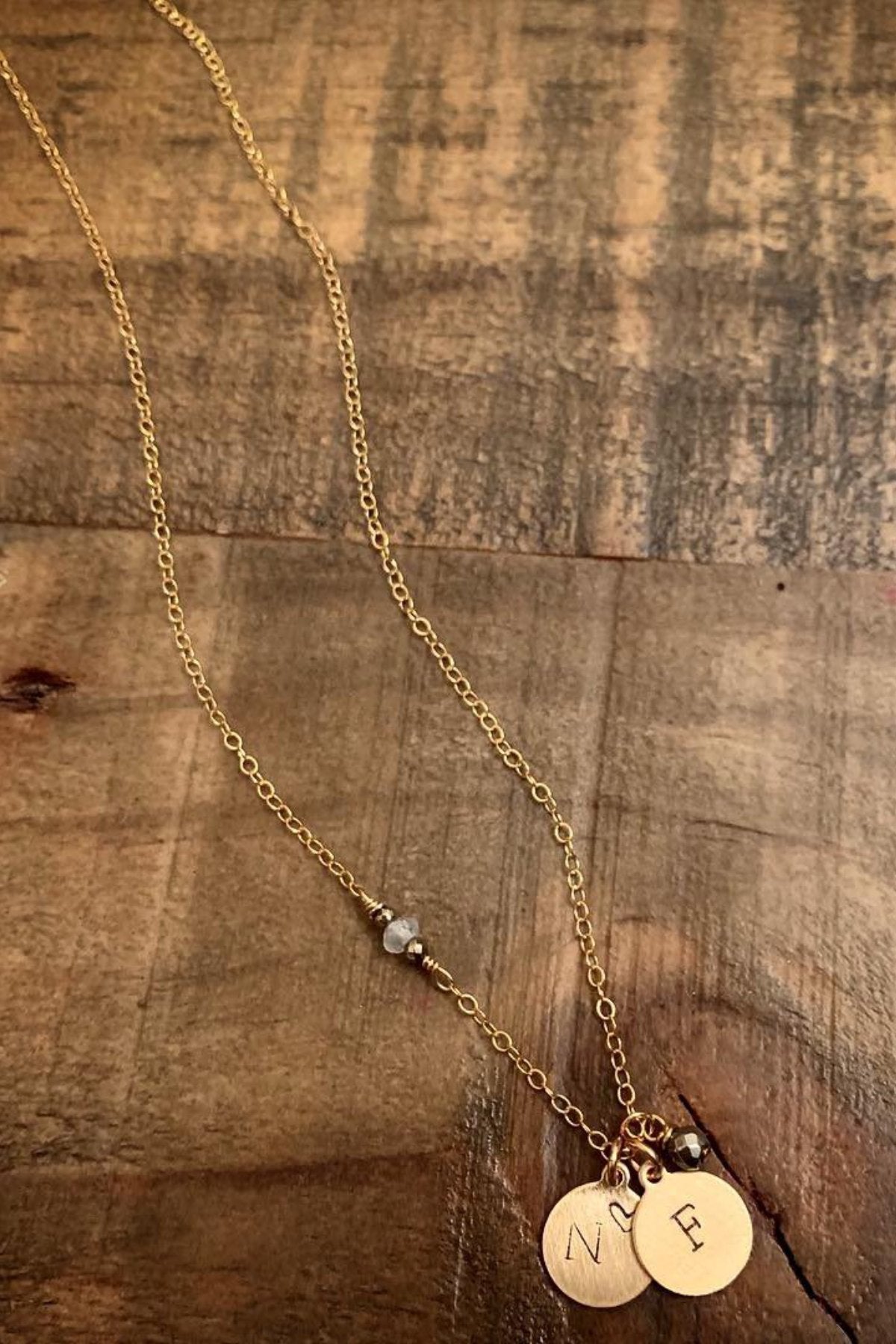 Delicate Disc Charmed Necklace (Customized)