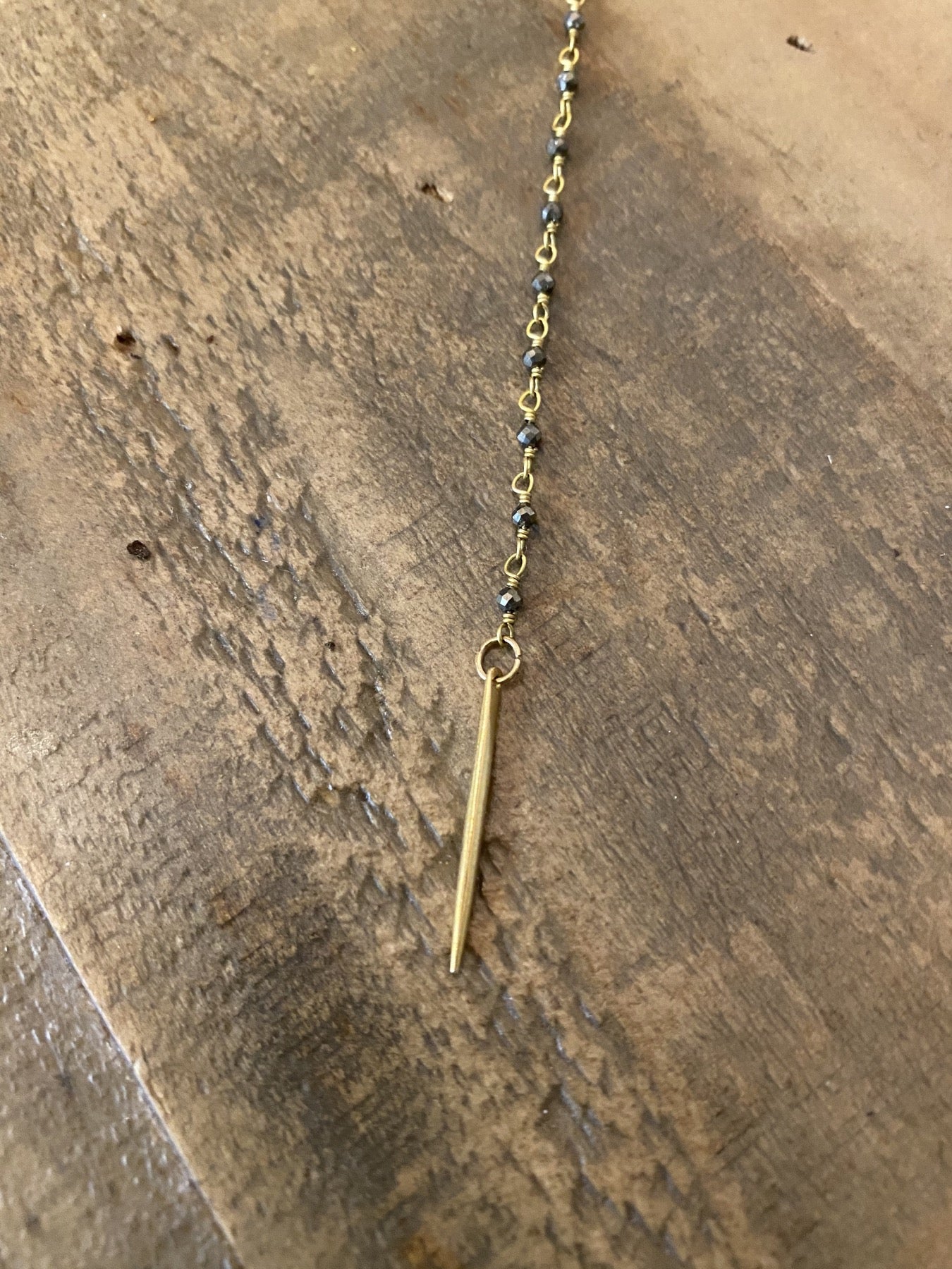 Charmed Micro Pyrite Rosary Strand
