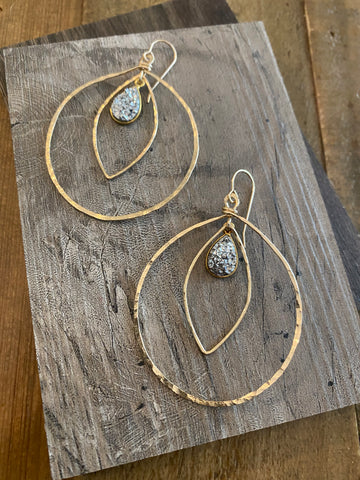 Violet Moon Pendulum Hoops