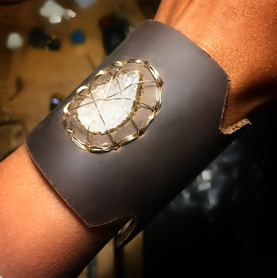 Caged Druzy Cuff