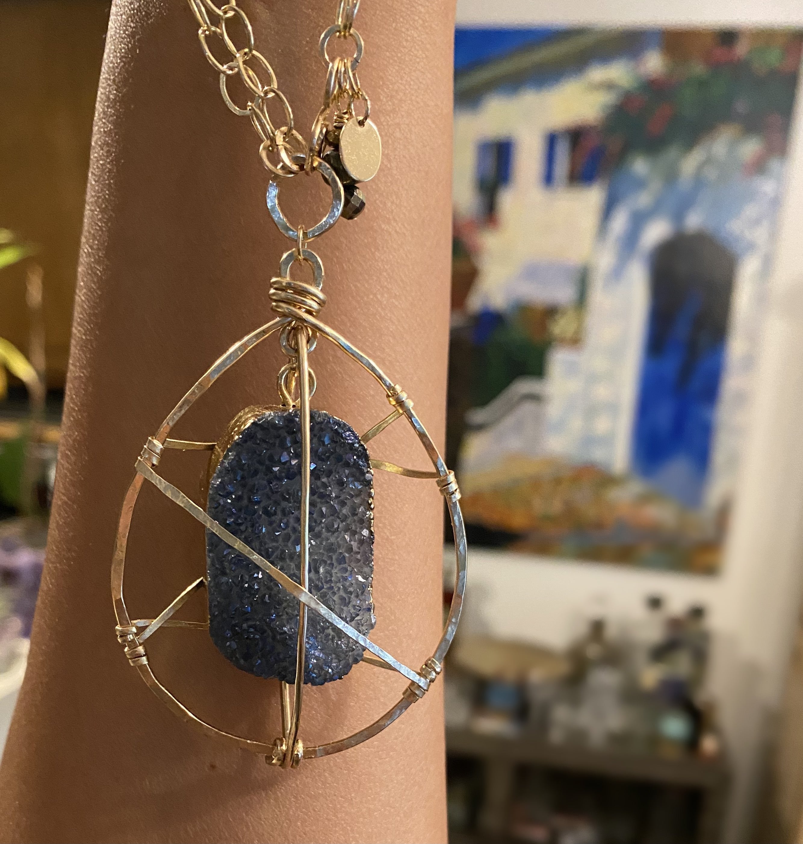 The Original 'Caged Druzy' Necklace