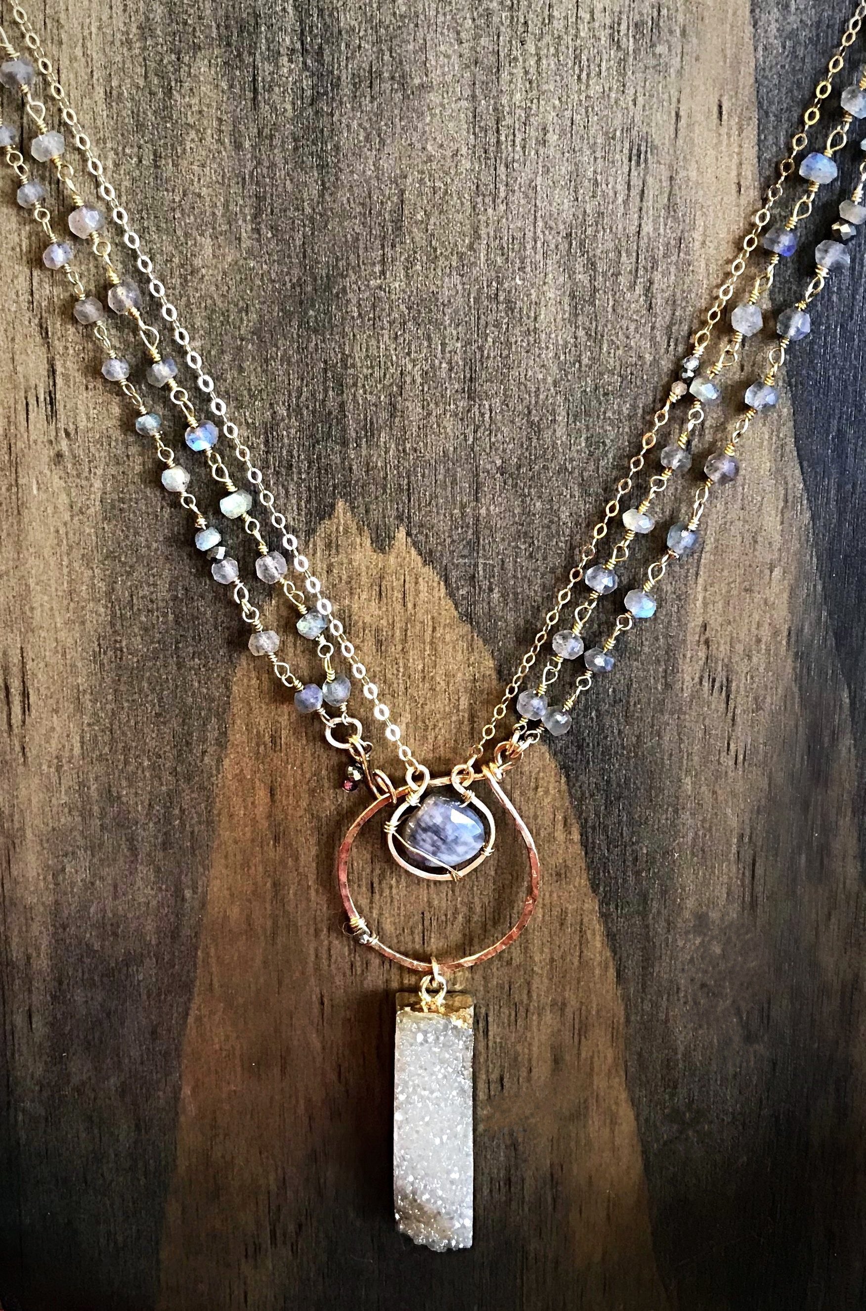 Mystic Shimmer Bar Convertible Necklace