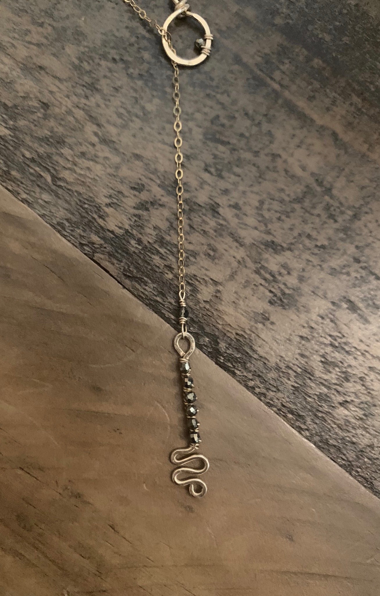 Key-Hole Lariat Necklace