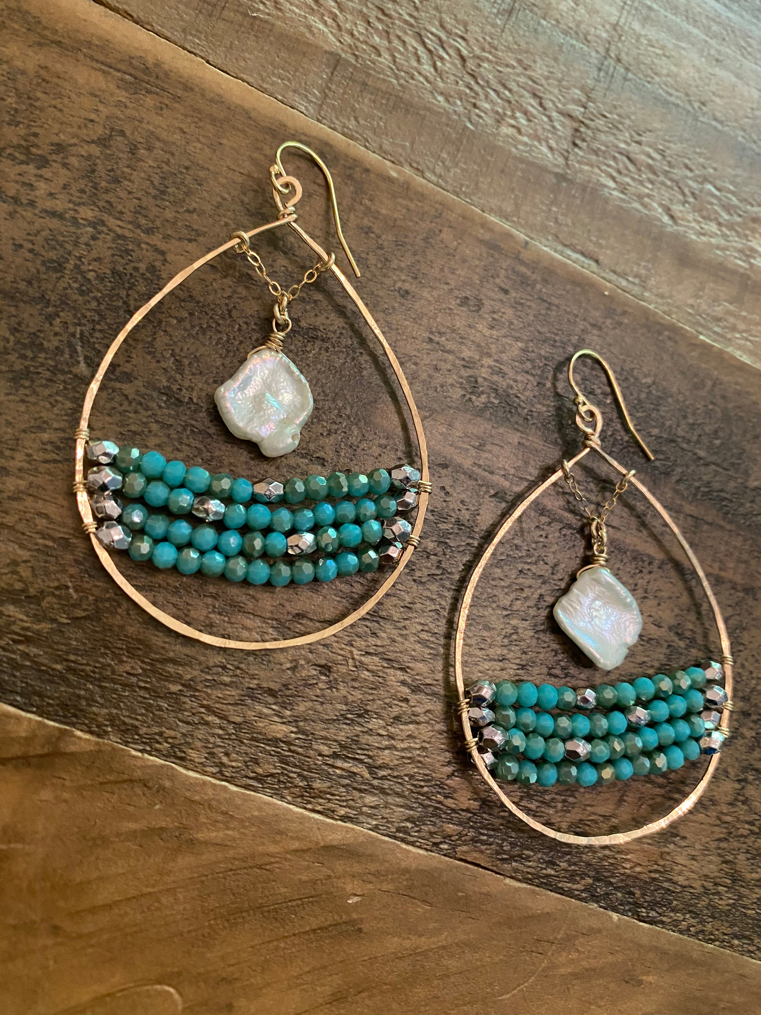 Moons Over My Ocean Hoops