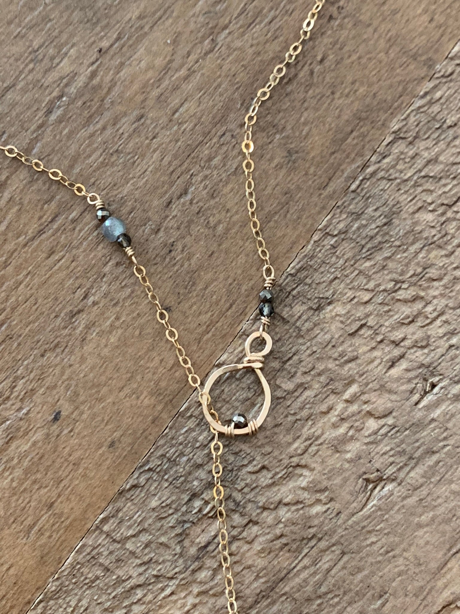 Key-Hole Lariat Necklace