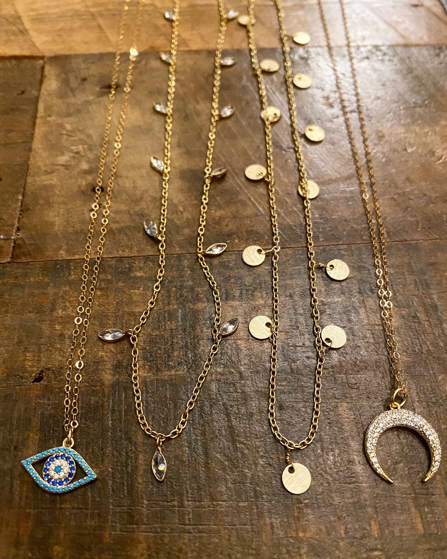 Dainty Crystal Garland Necklace