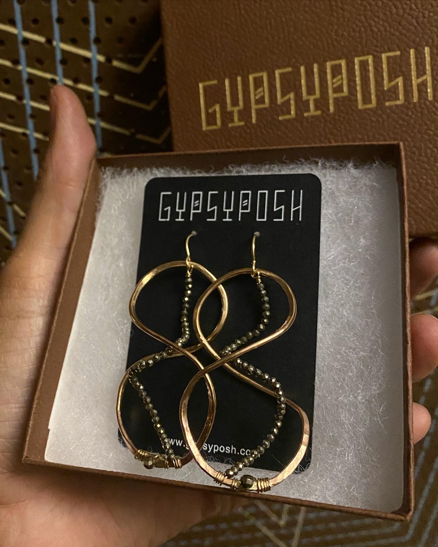 Helix Hoops (‘Crazy Eights’ Embellished)