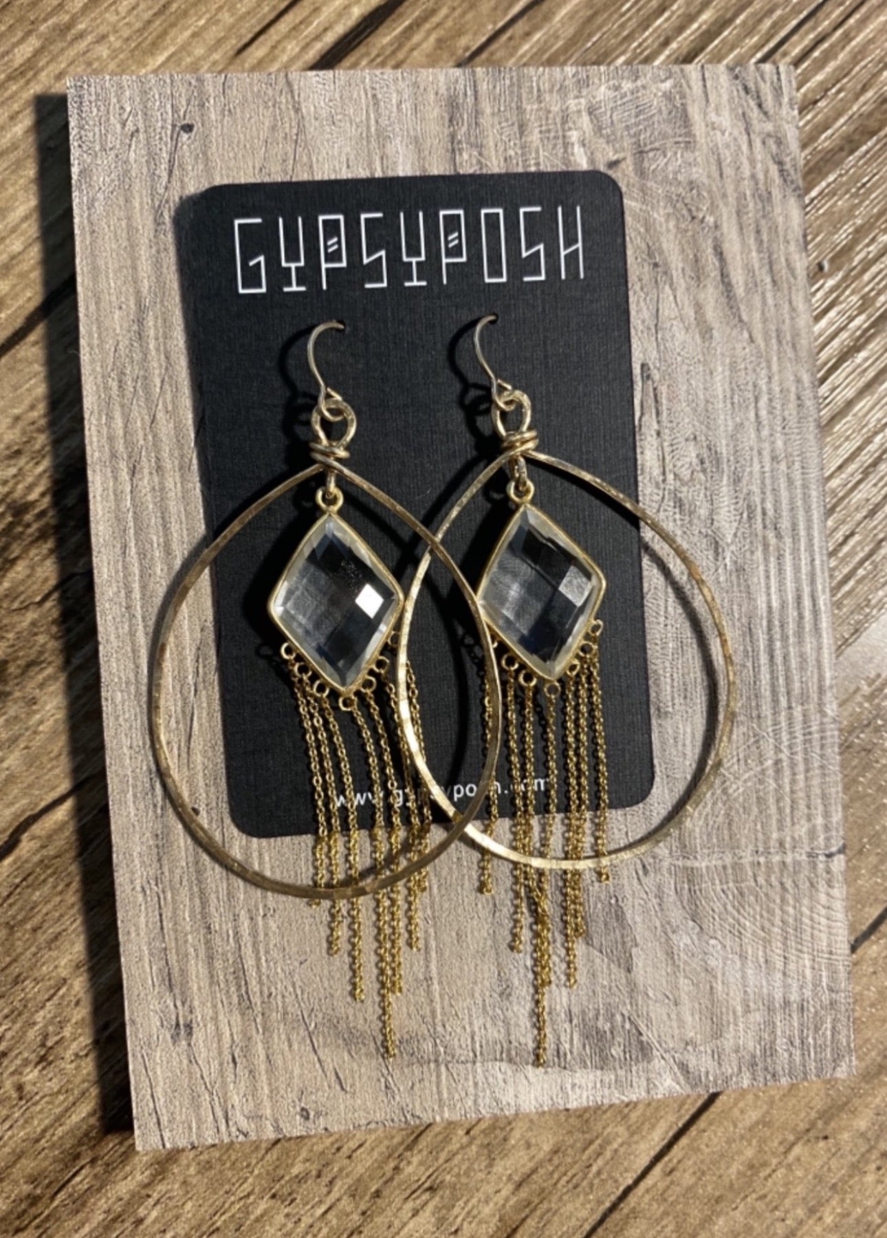 Crystal Sheers Pendulum Hoops