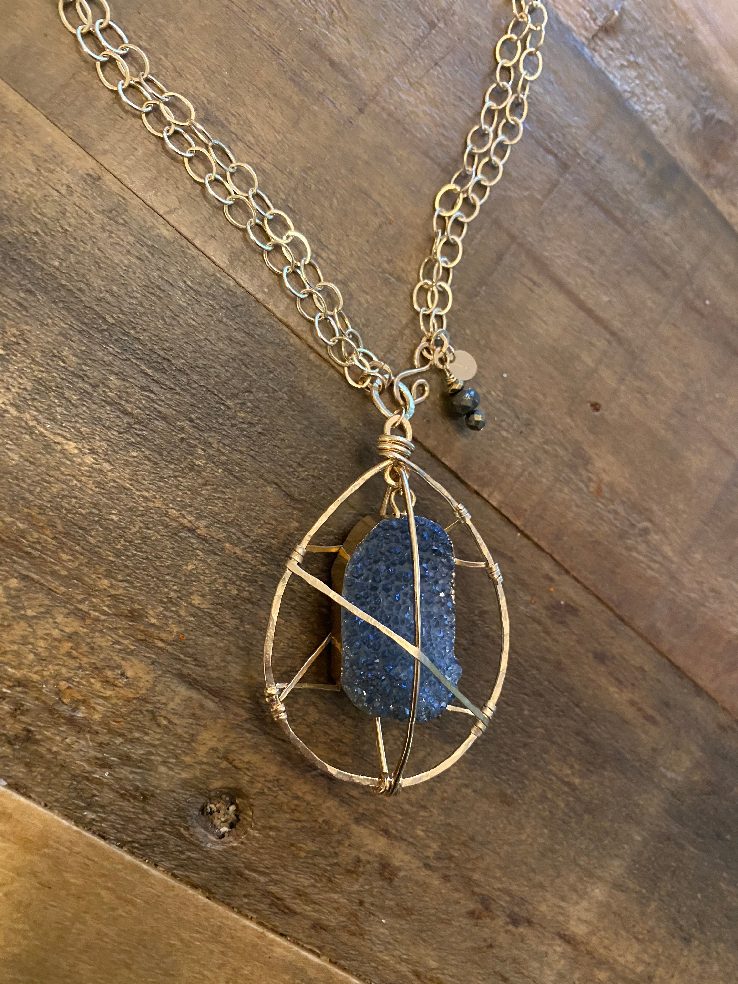 The Original 'Caged Druzy' Necklace