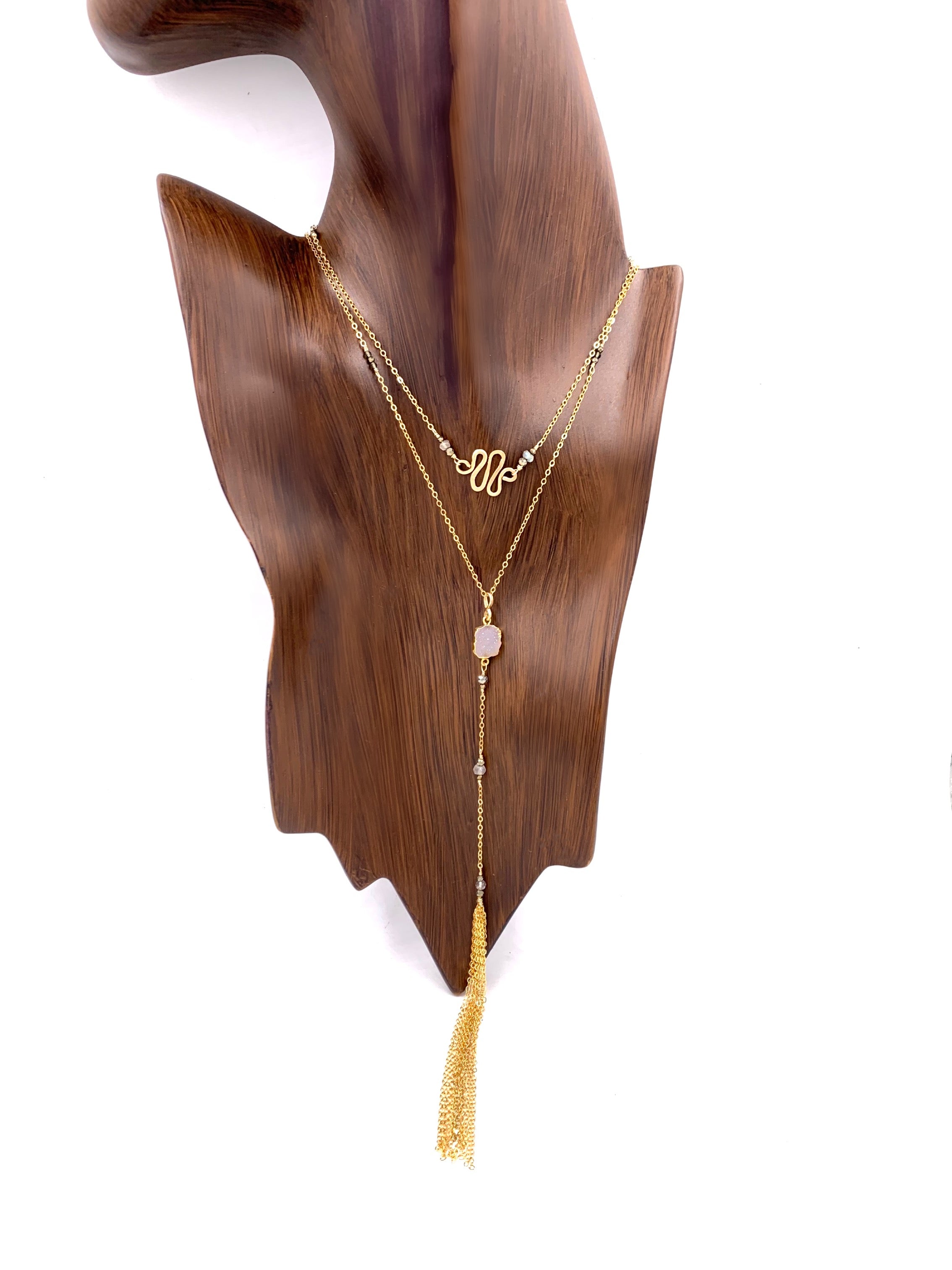 'IYB' Long Lariat Convertible Necklace