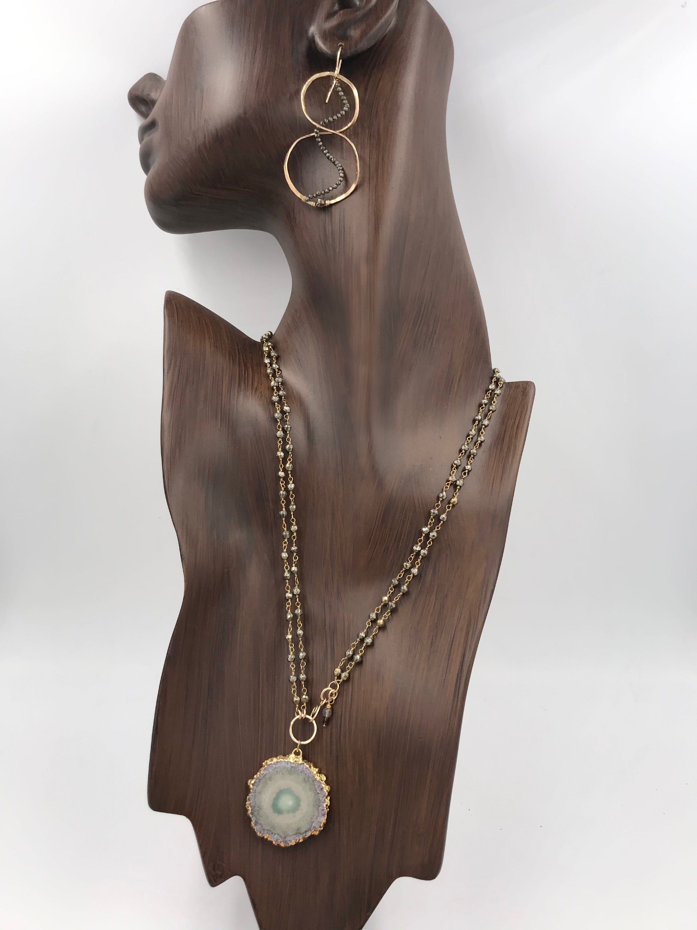 Helix Hoops (‘Crazy Eights’ Embellished)
