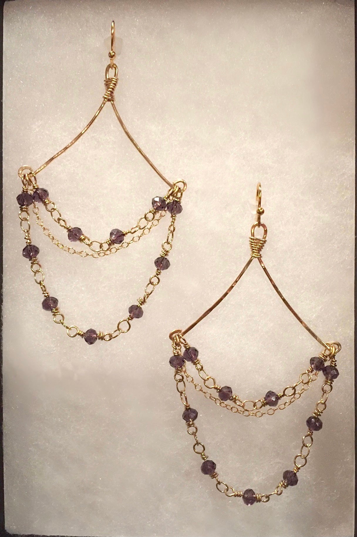 Amethyst Chandelier Earrings