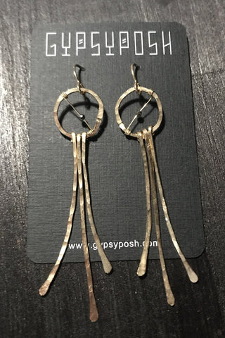 Violet Moon Pendulum Hoops