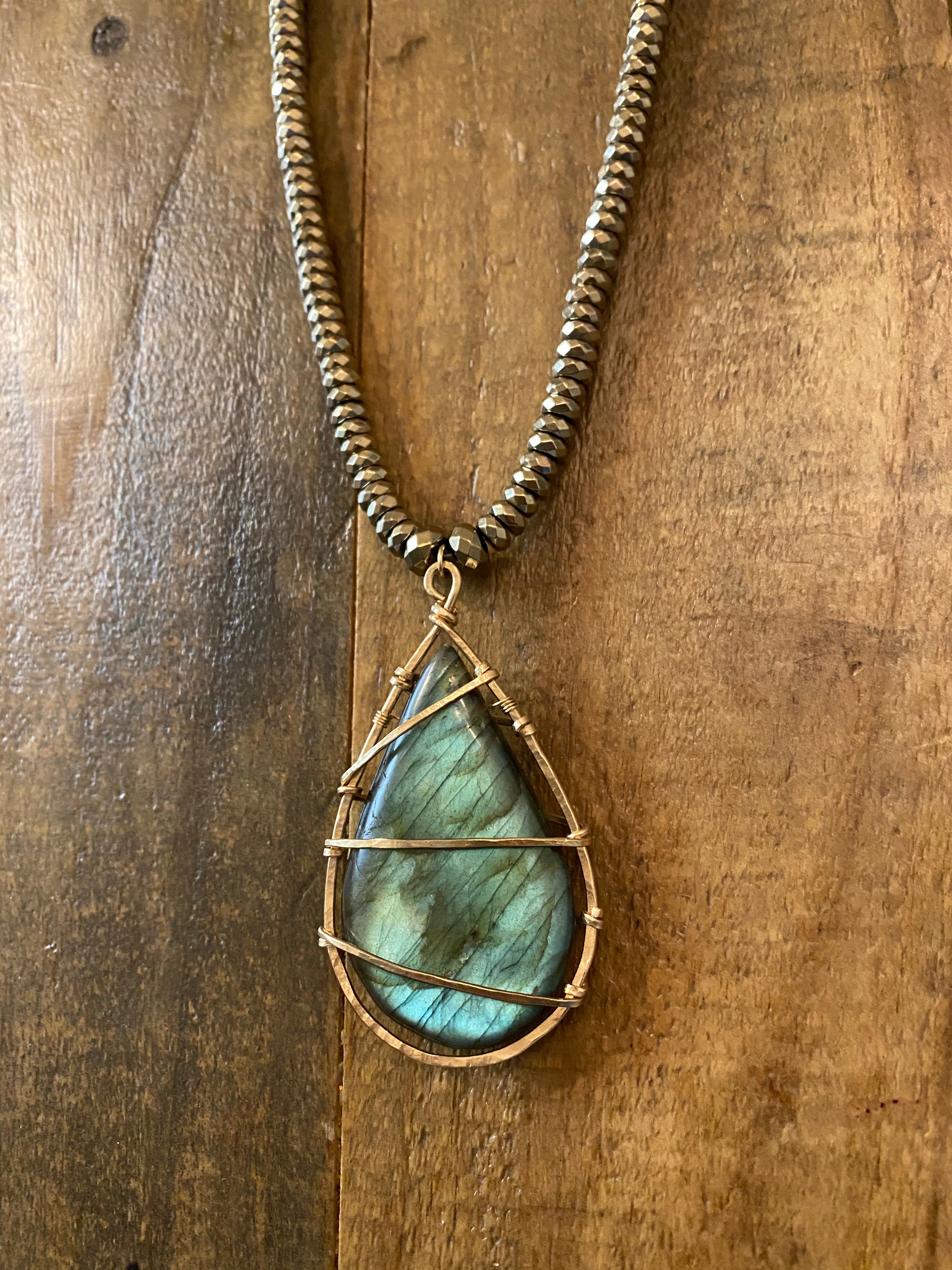 Convertible Lab N’ Moonstone Necklace