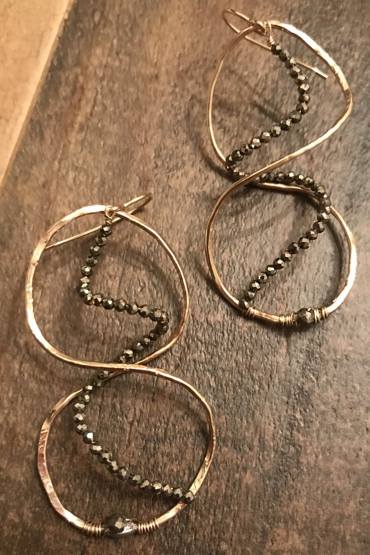 Helix Hoops (‘Crazy Eights’ Embellished)