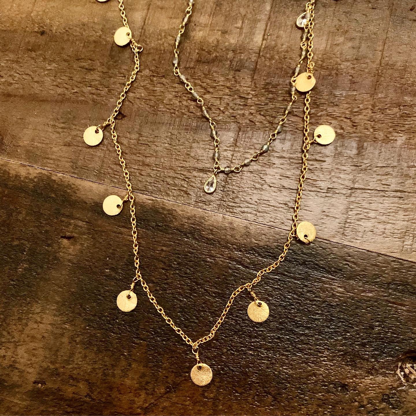 Dainty Crystal Garland Necklace