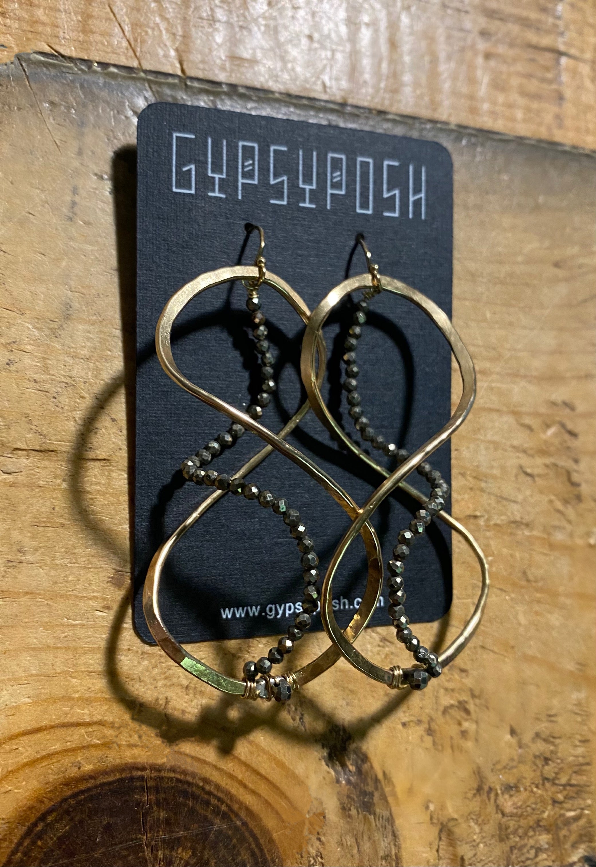 Helix Hoops (‘Crazy Eights’ Embellished)