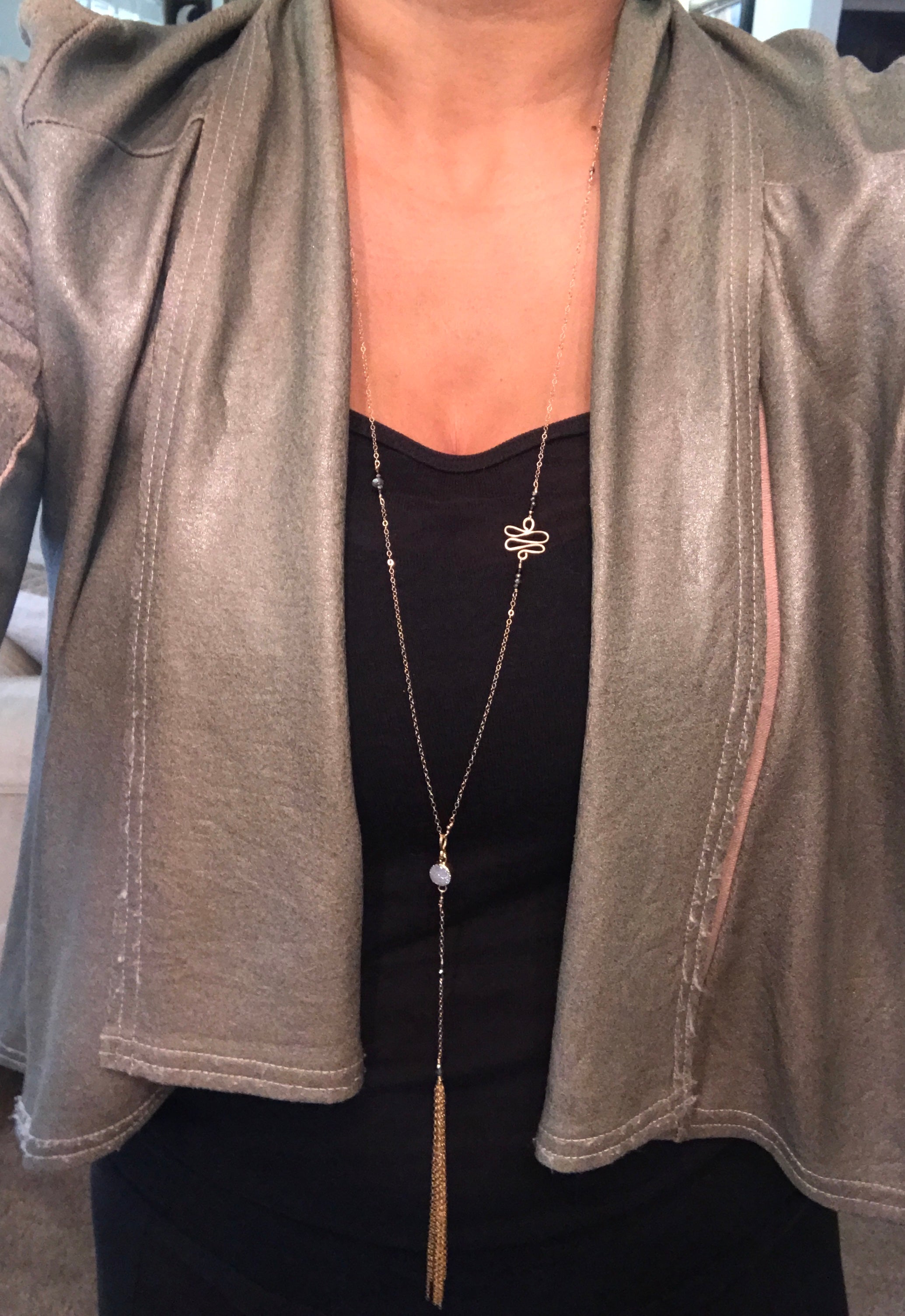 'IYB' Long Lariat Convertible Necklace