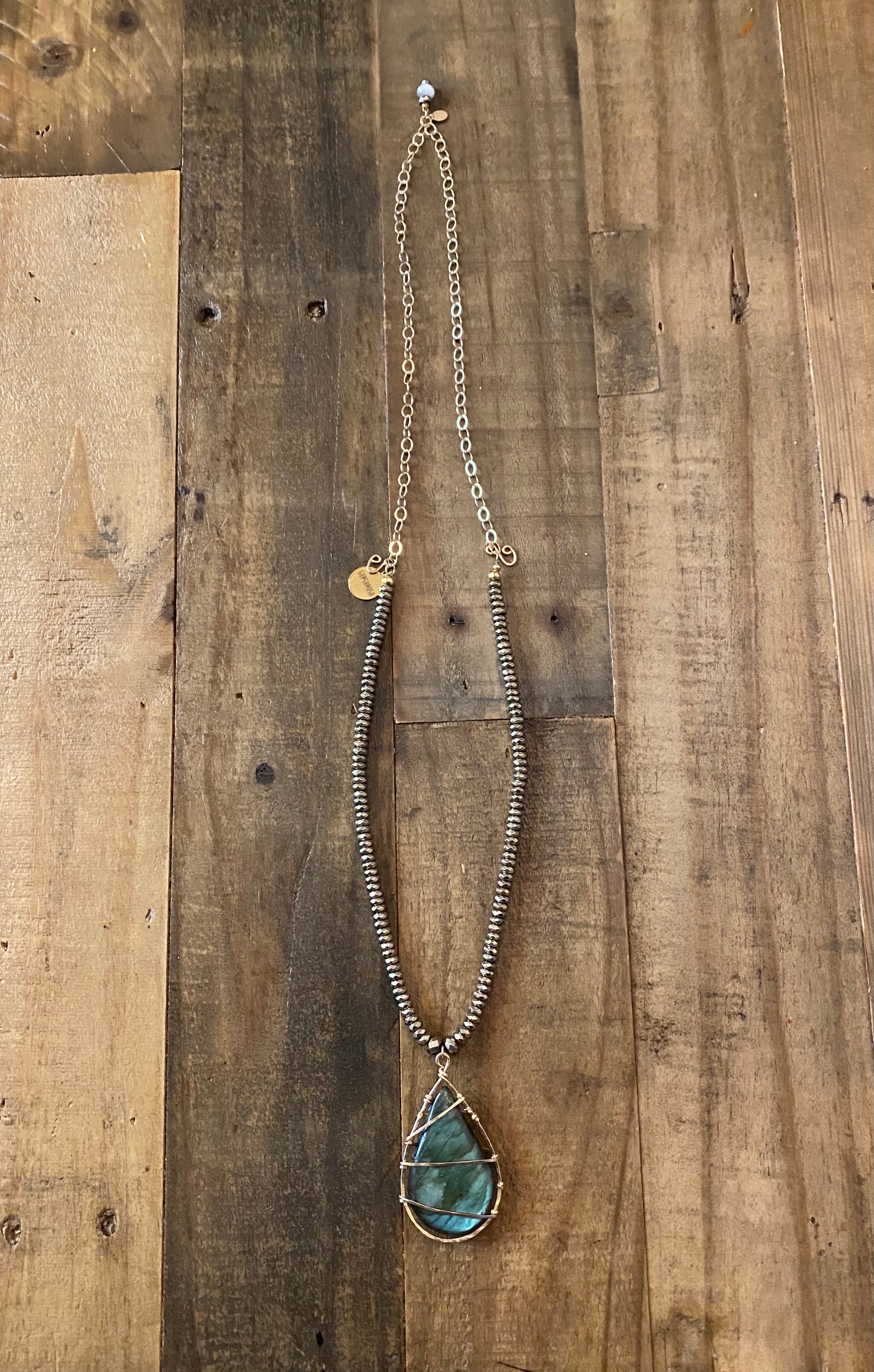 Convertible Lab N’ Moonstone Necklace