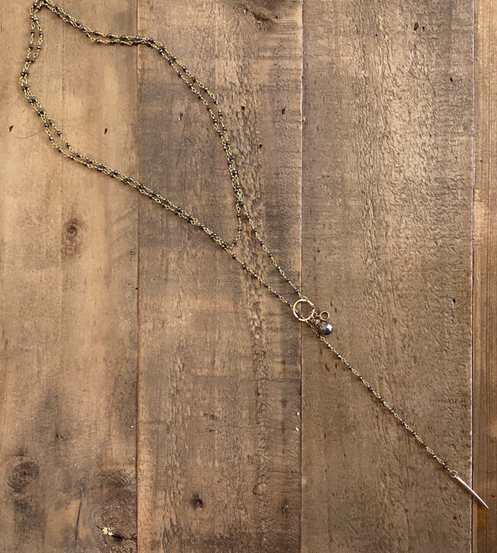 Charmed Micro Pyrite Rosary Strand
