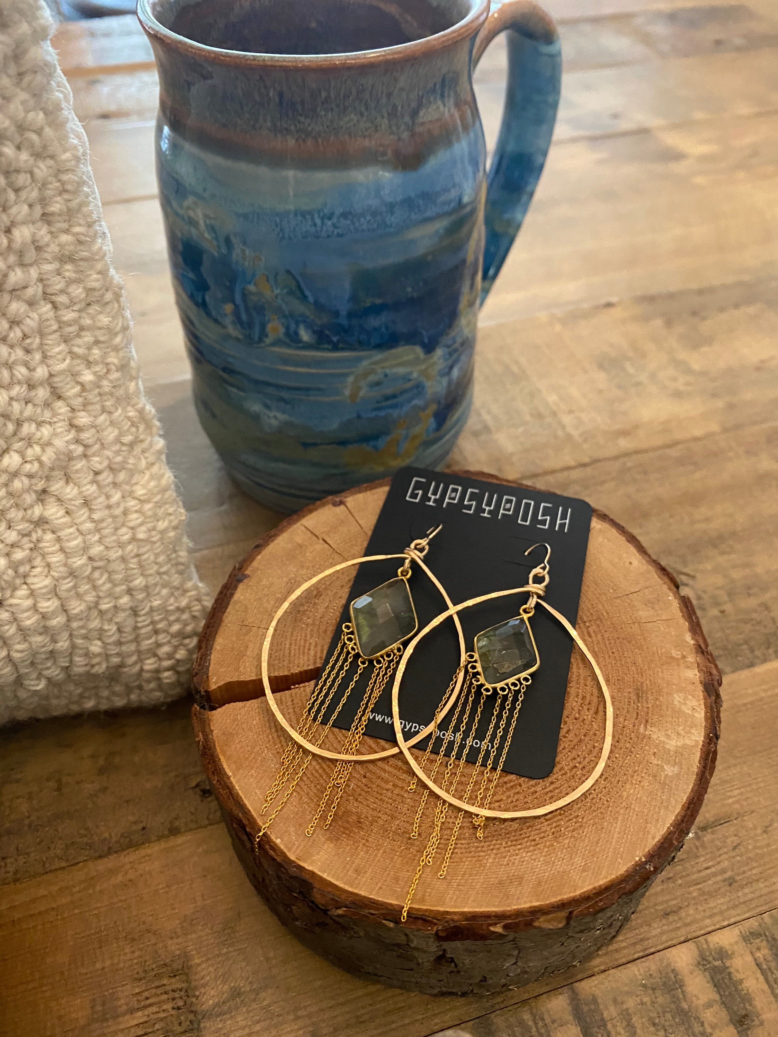 Crystal Sheers Pendulum Hoops